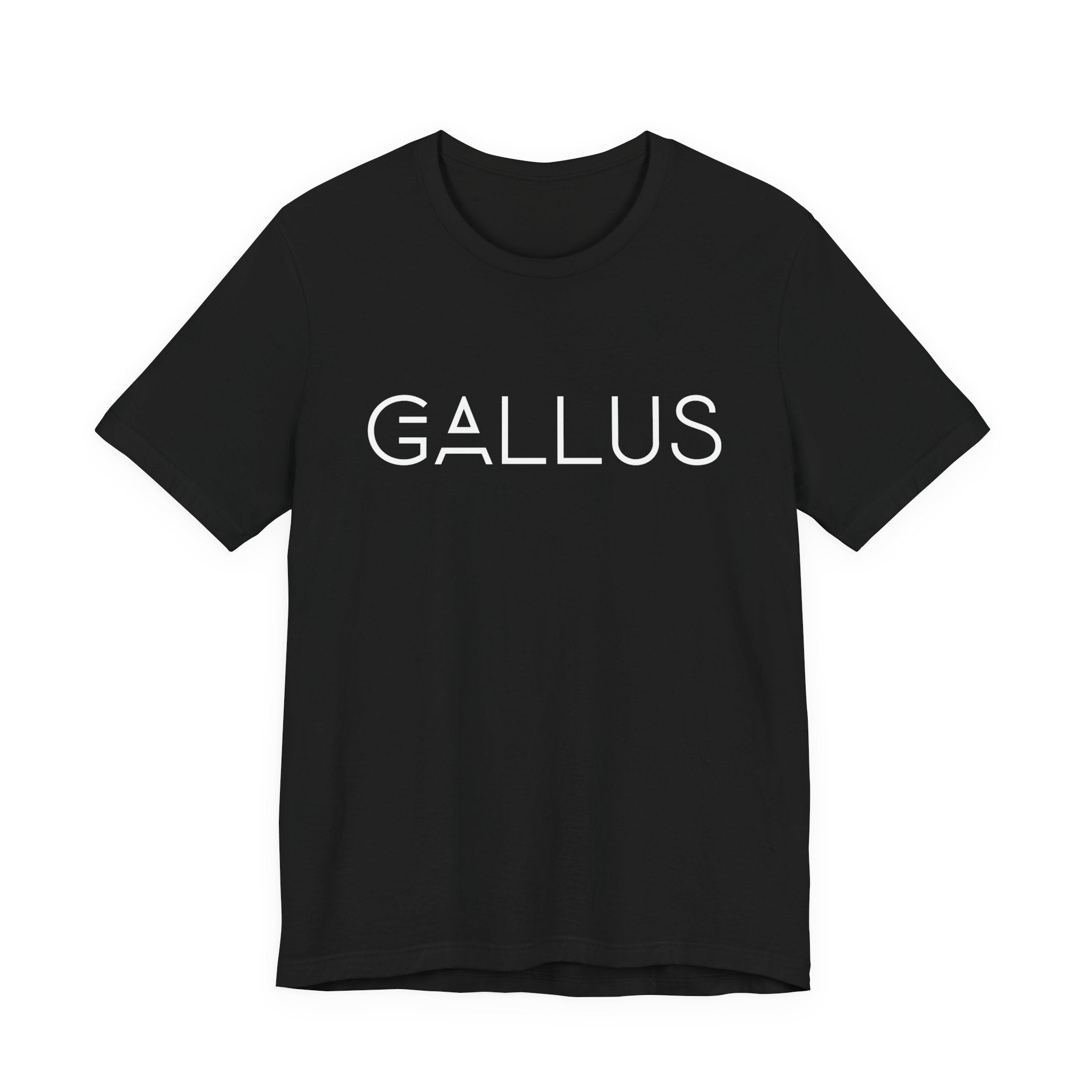 Gallus Logo Tee — Minimalist Black Graphic T-Shirt