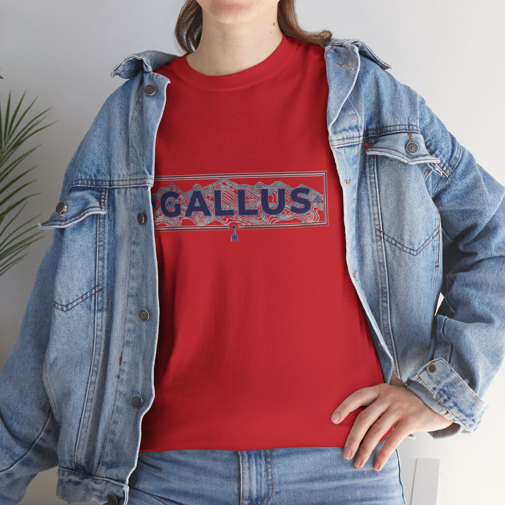 Gallus Spain Map T‑Shirt — Vintage Grid Spain Map Tee