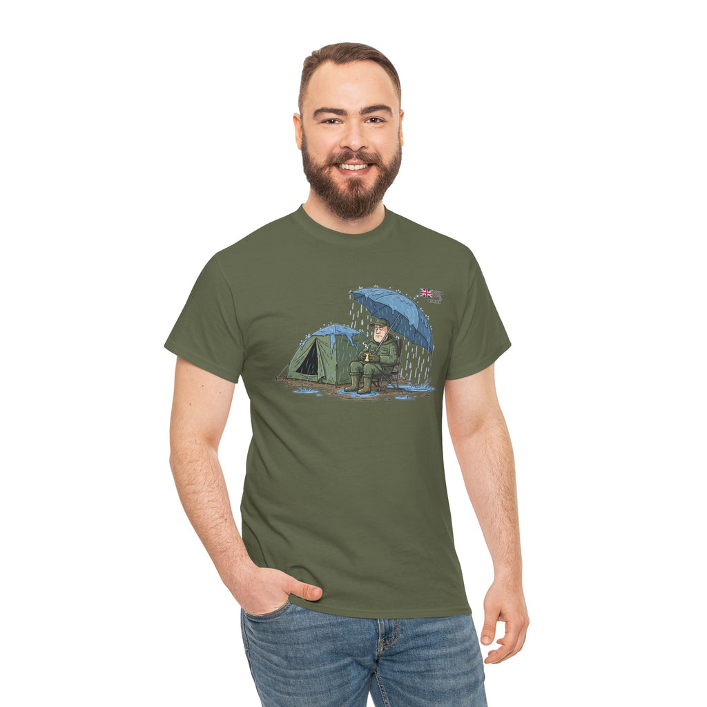 Retro Mountain Camper Graphic T-Shirt — Vintage Van Life Adventure Tee