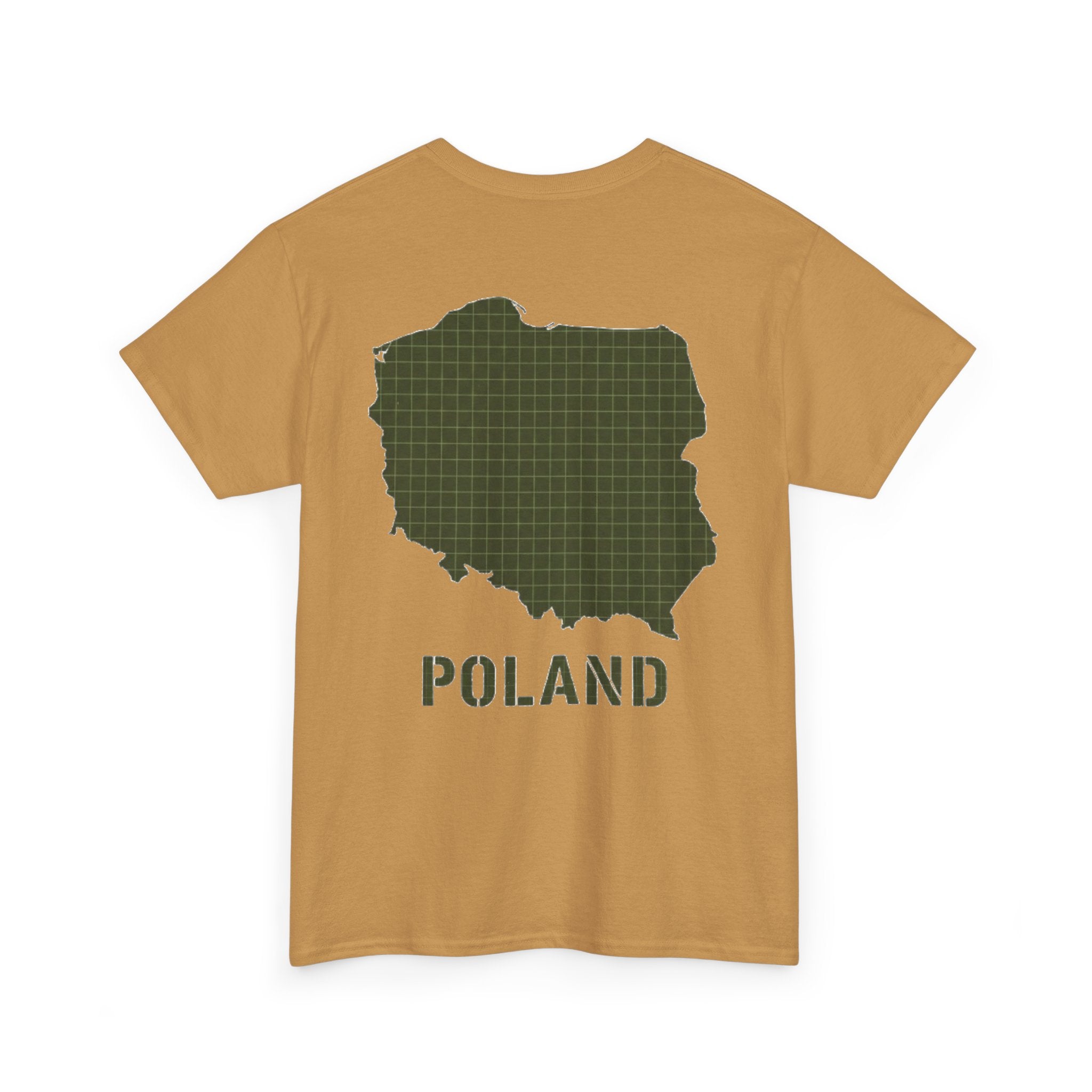 Poland Map Tee — Military Grid Map Graphic T-Shirt