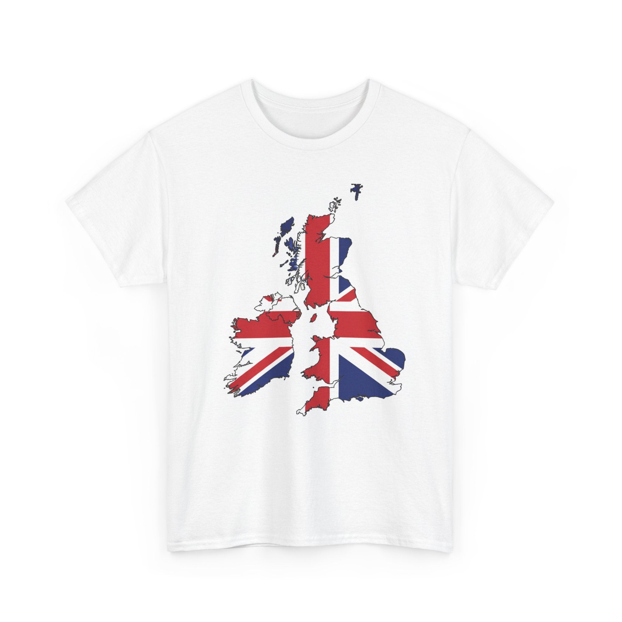 UK Map Flag T-Shirt — British Union Jack Graphic Tee