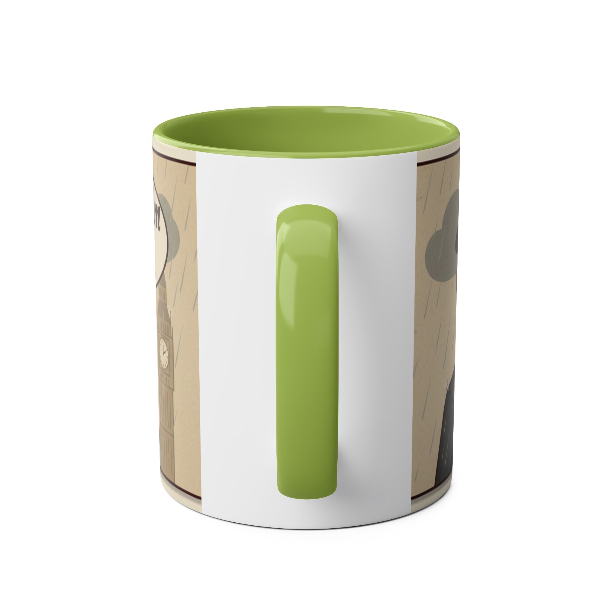 Two-Tone Coffee Mugs, 11oz