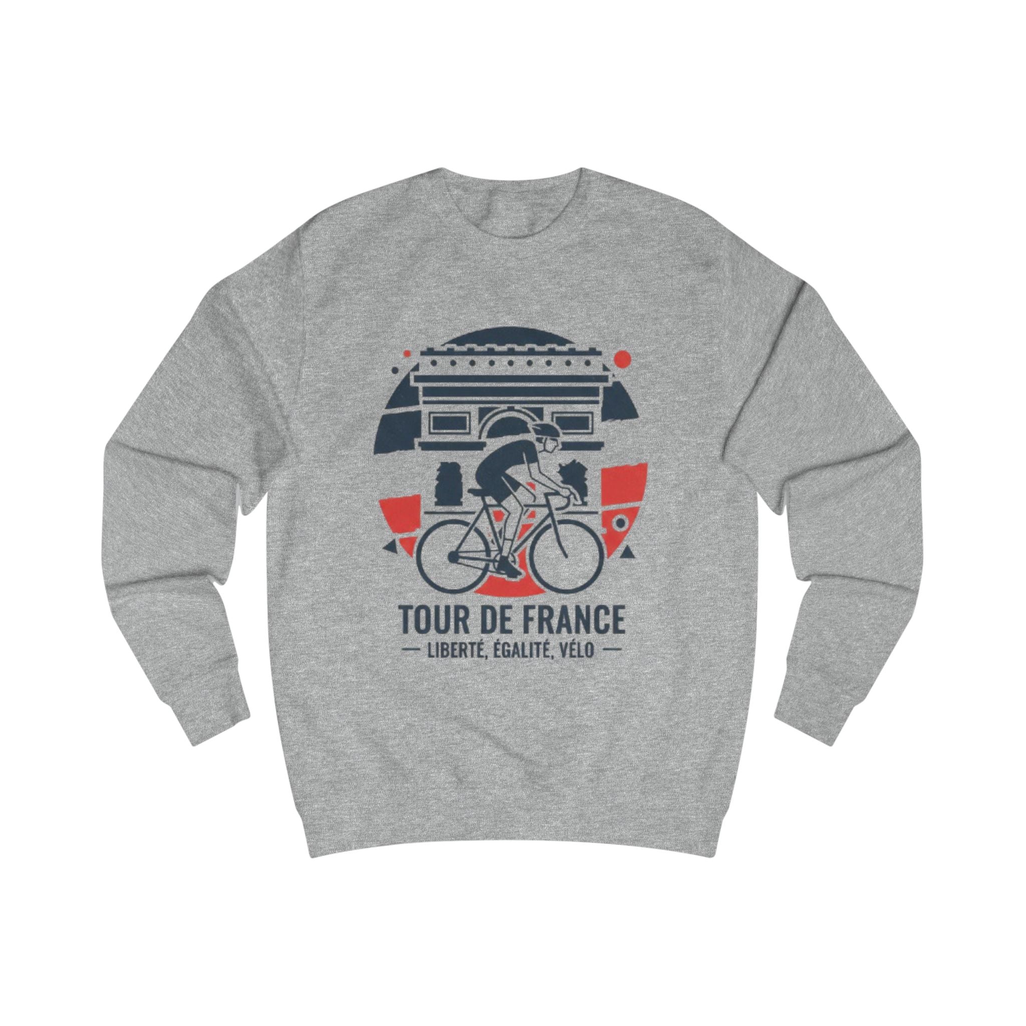 Tour de France Sweatshirt — Liberté, Égalité, Vélo Cycling Crewneck
