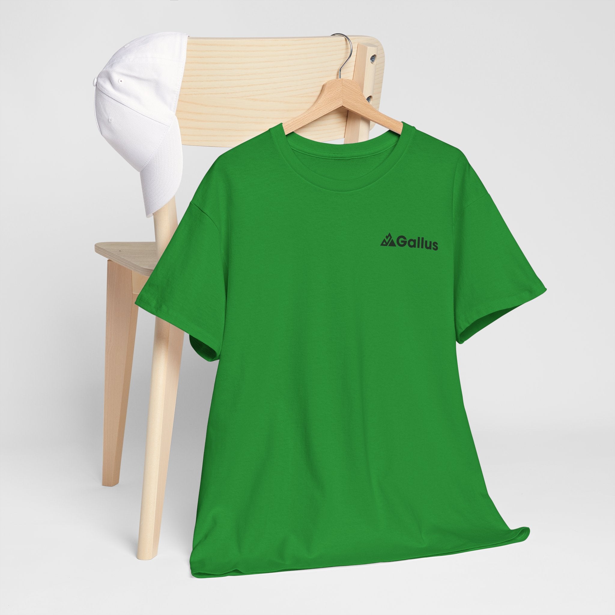 Mountain Sunset Graphic Tee — Vintage Nature Poster Back Print