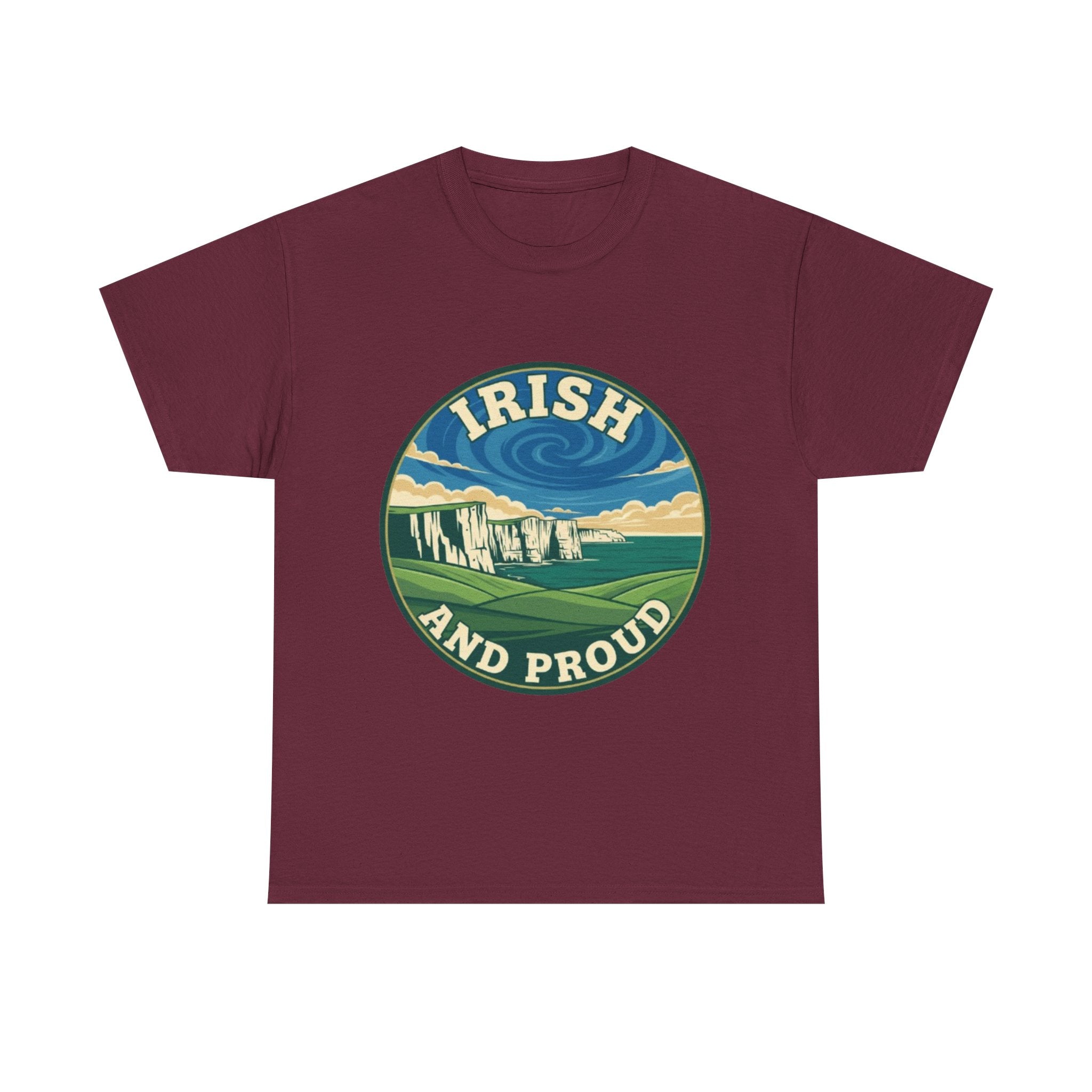 Irish and Proud T-Shirt — Scenic Cliffs Vintage St. Patrick’s Day Tee