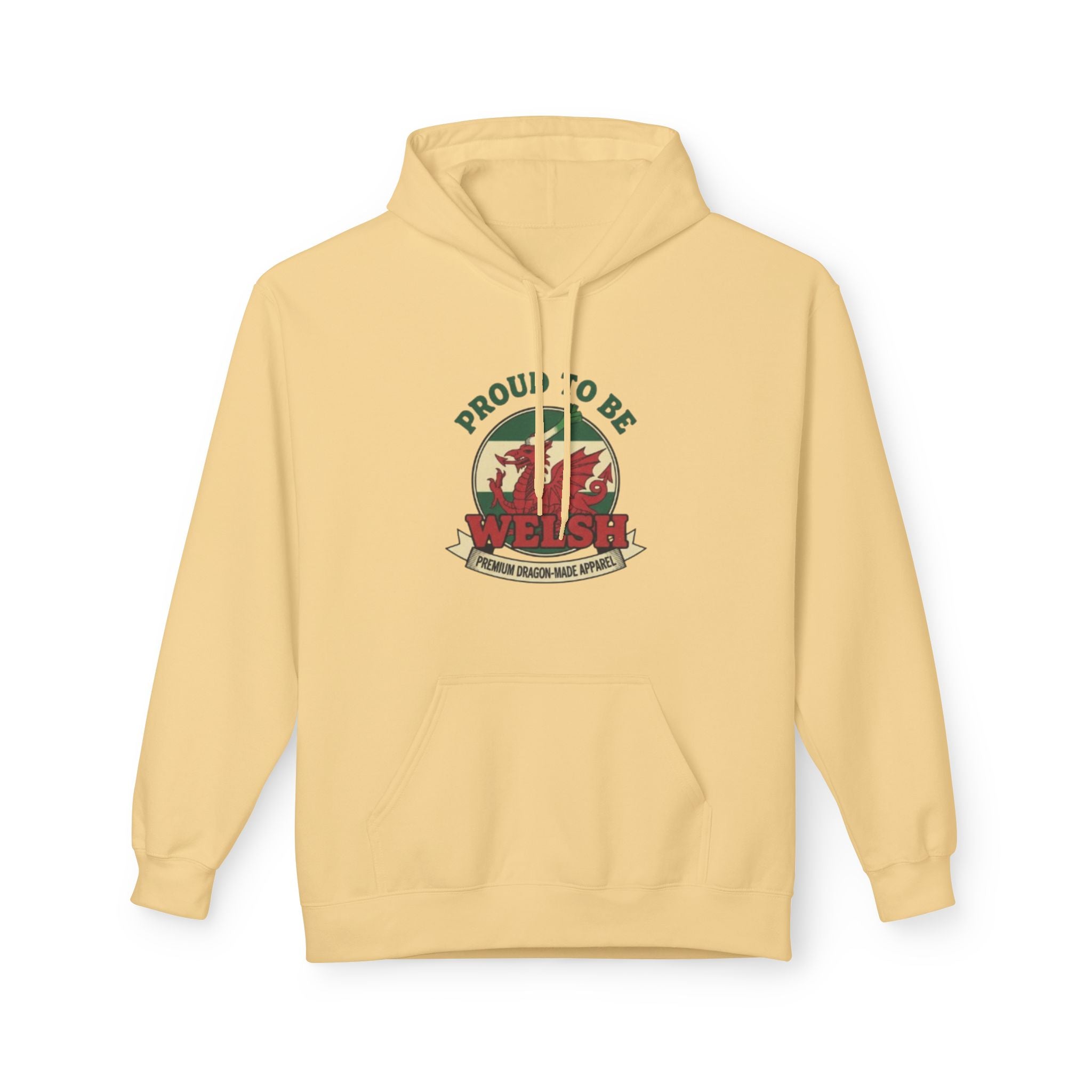 Proud to Be Welsh Hoodie — Vintage Wales Emblem Pullover