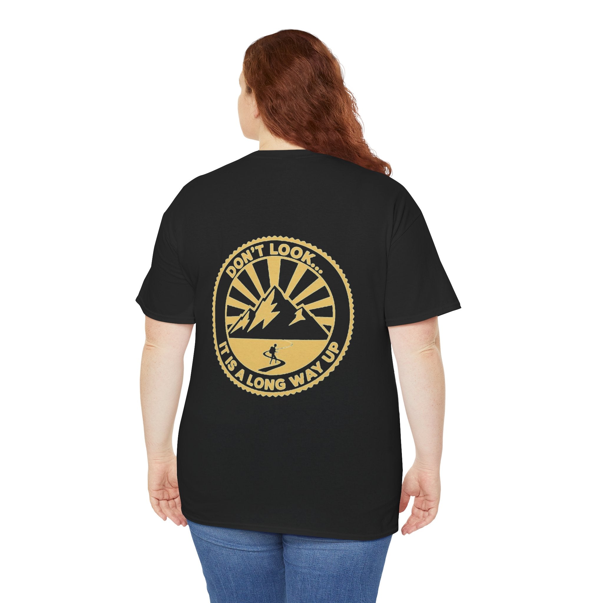 T-Shirt — "Don't Look Back" Mountain Graphic Tee