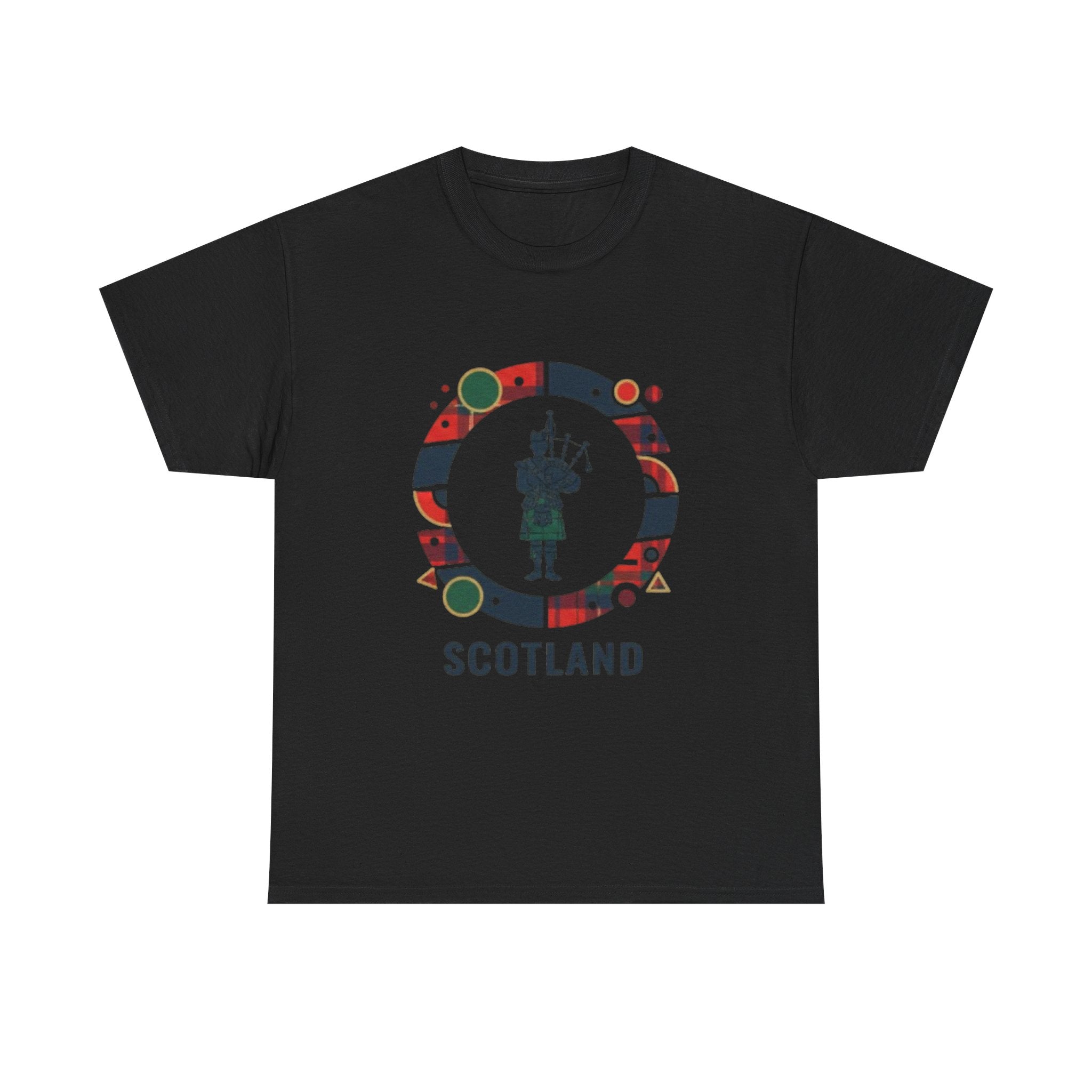 Scotland Bagpiper Graphic T‑Shirt — Scottish Travel Souvenir Tee