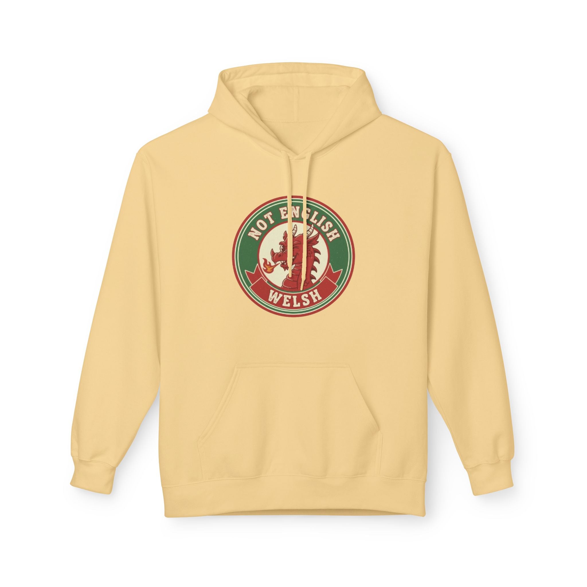 Not English — Welsh Lion Hoodie