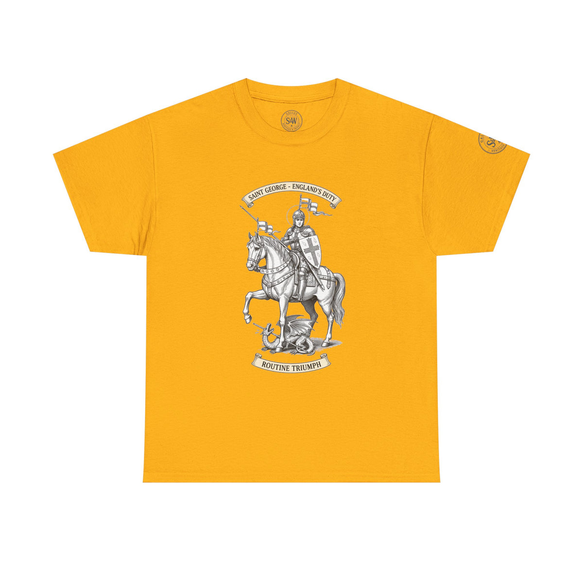 St George T-Shirt — Medieval Knight & English Flag Graphic Tee — product image 5