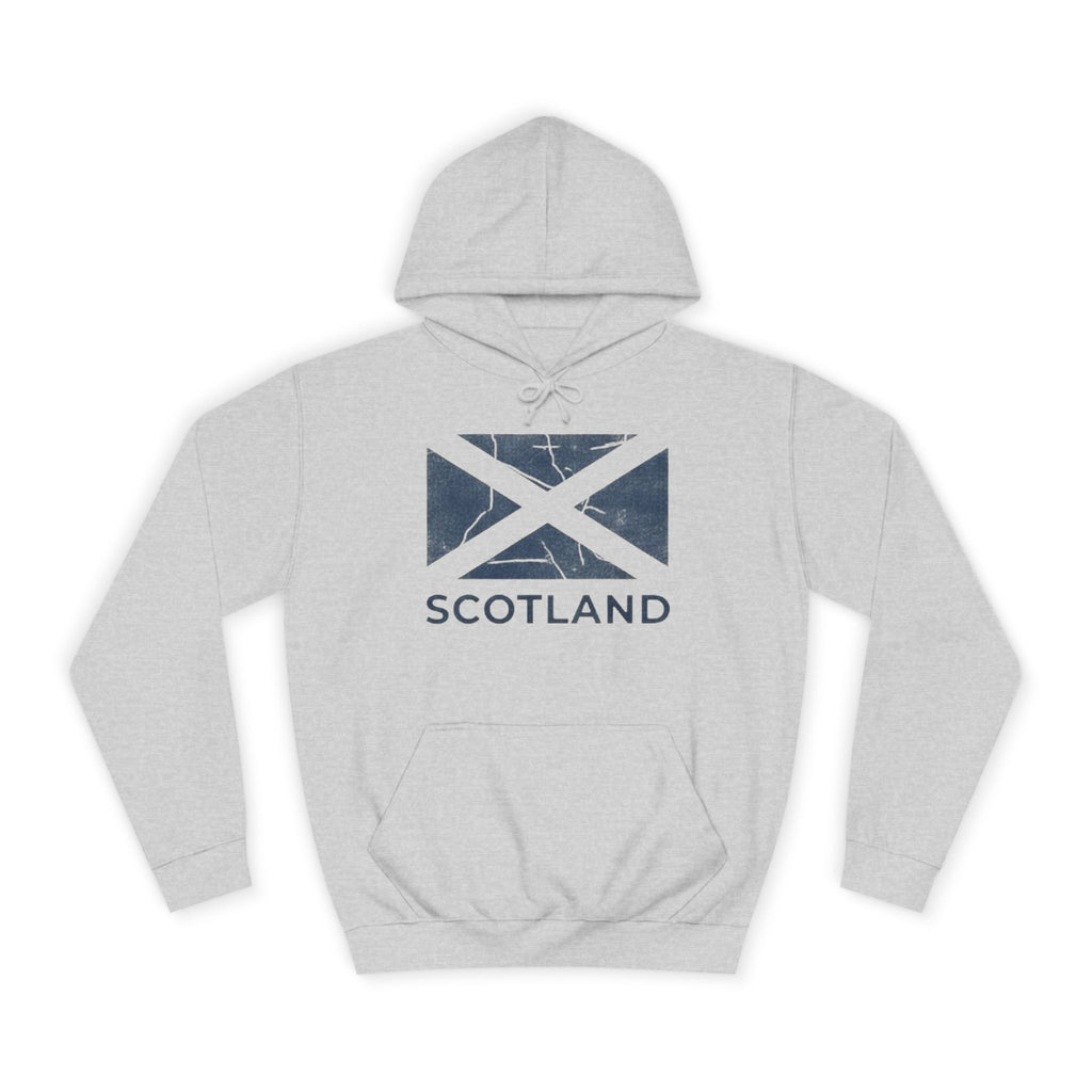 Scotland Saltire Hoodie – Distressed Flag College Pullover
