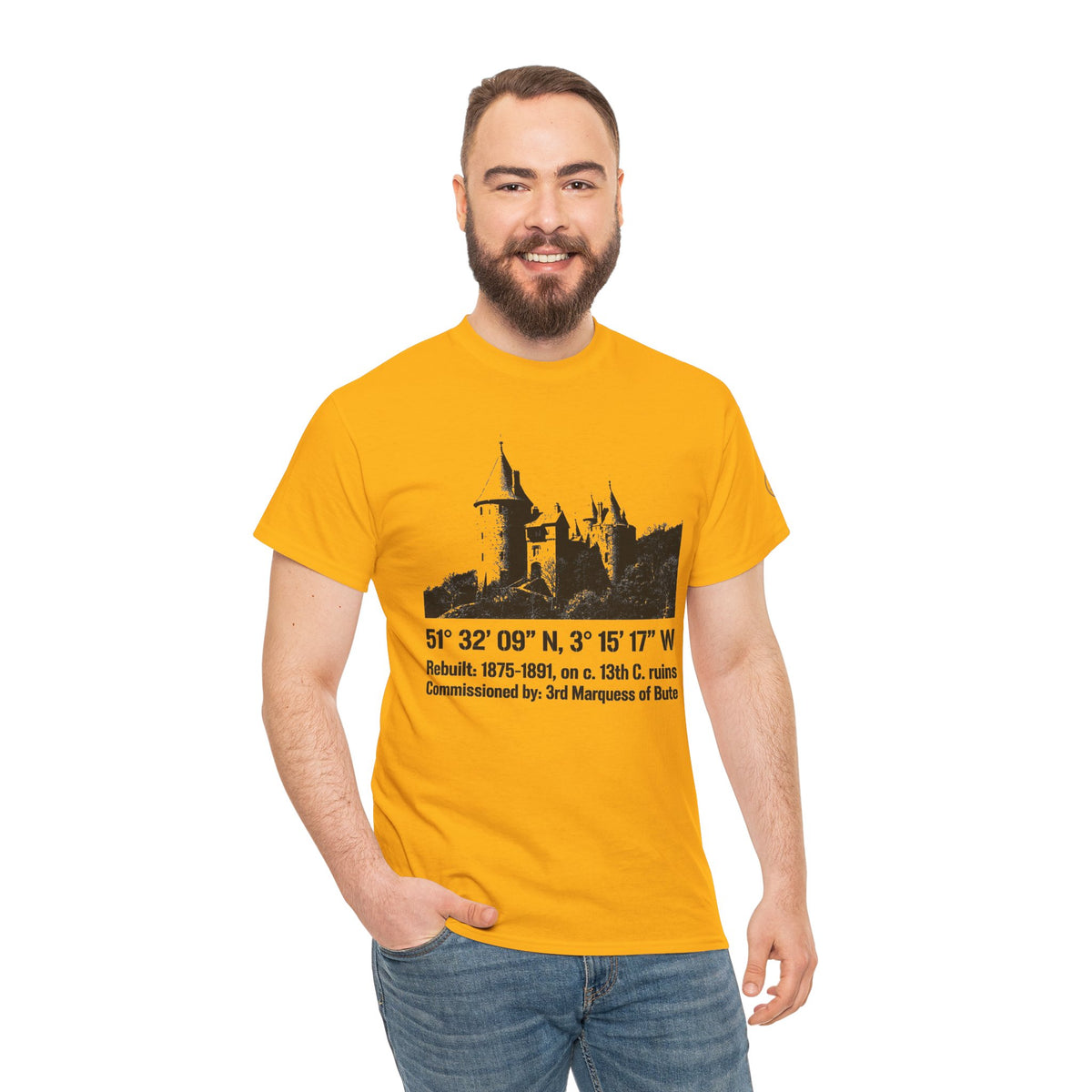 Castell Coch T-Shirt — Welsh Fairytale Castle Heritage Tee — product image 4