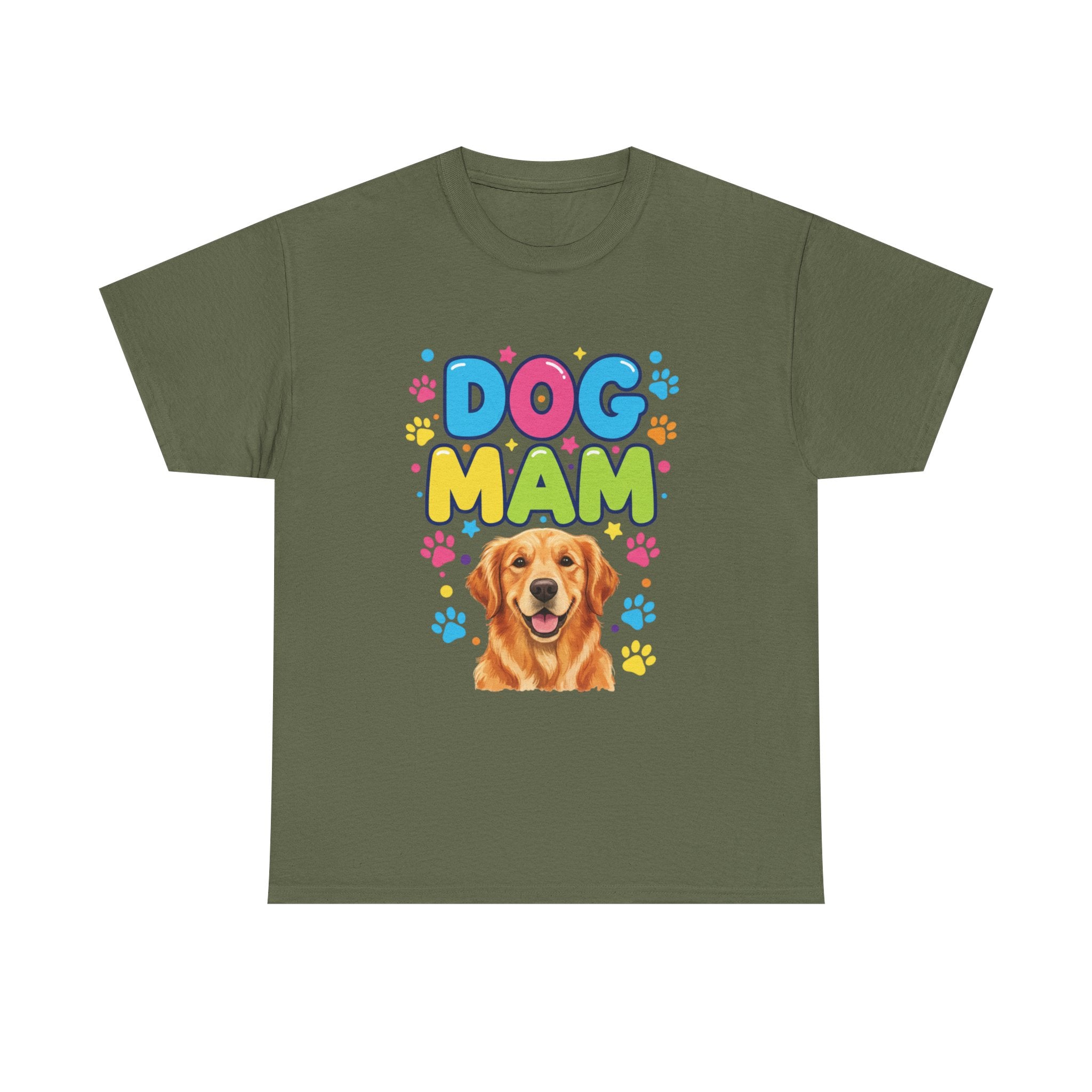 Dog Mam T-Shirt — Cute Colorful "Dog Mam" Graphic Tee for Dog Lovers
