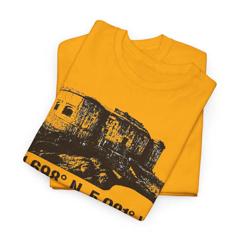 Stack Rock Fort T‑Shirt — Coastal Landmark Graphic Tee