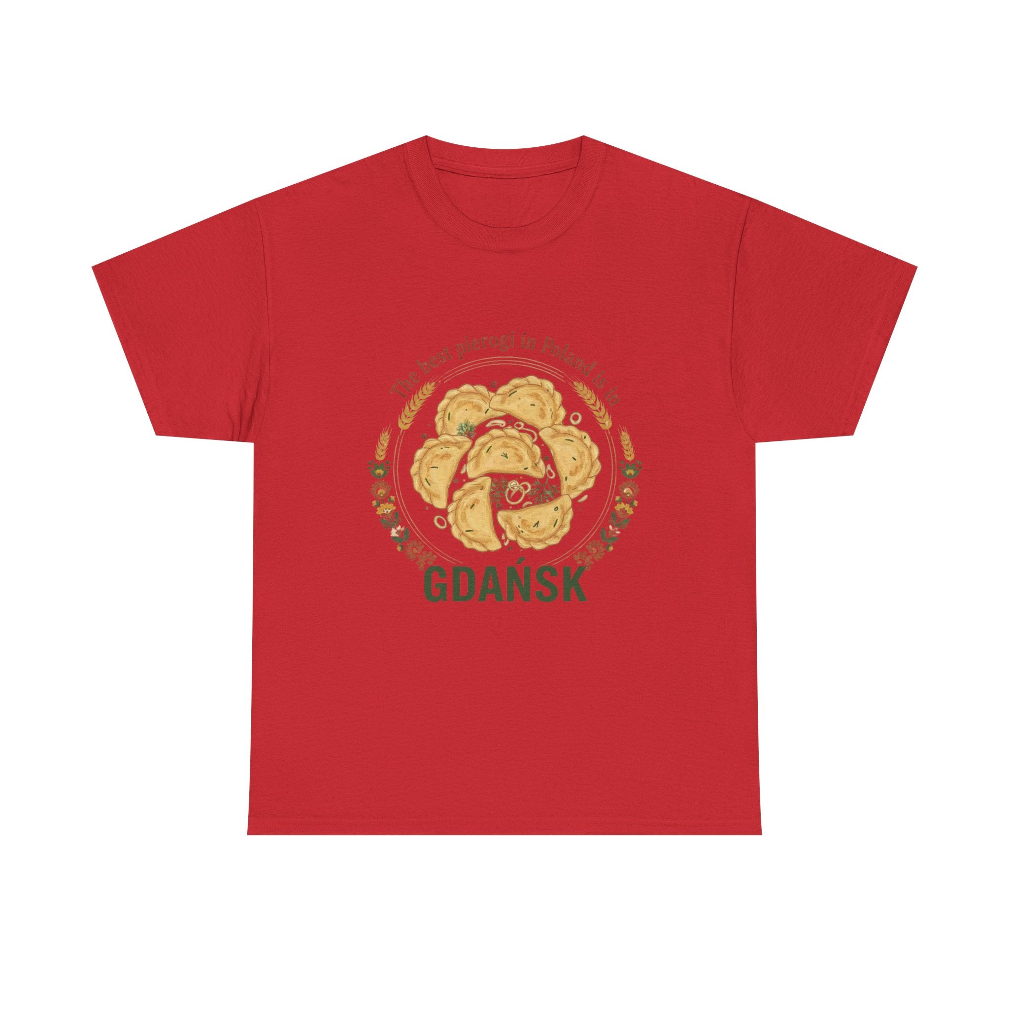 Gdańsk Pierogi T‑Shirt — "The best pierogi in Poland is in Gdańsk"