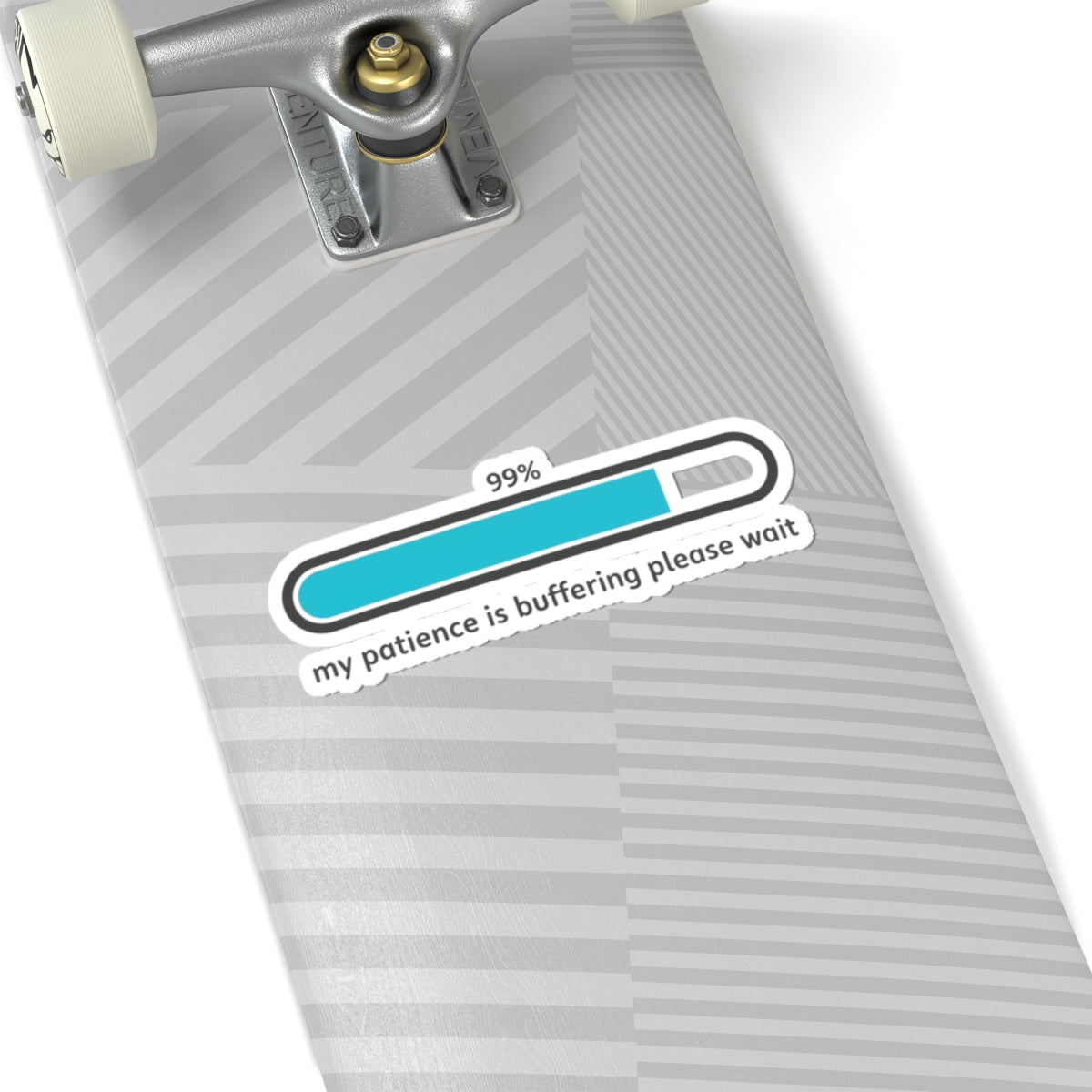 my patience is buffering please wait Kiss-Cut Stickers | sarcastic gratitude, thankful but tired