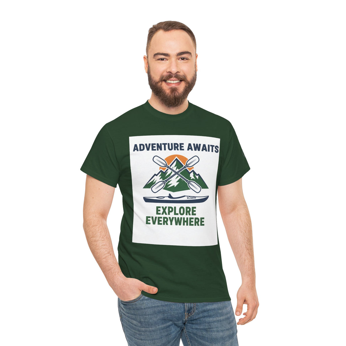 Adventure Awaits T-Shirt — Mountain & Paddle Outdoor Tee — product image 8