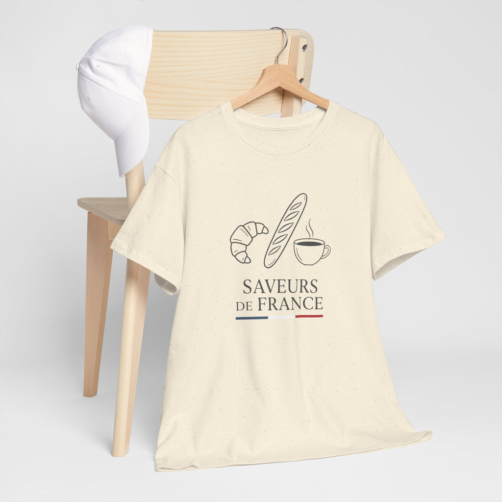 Saveurs de France T-Shirt — French Bakery Croissant & Baguette Tee