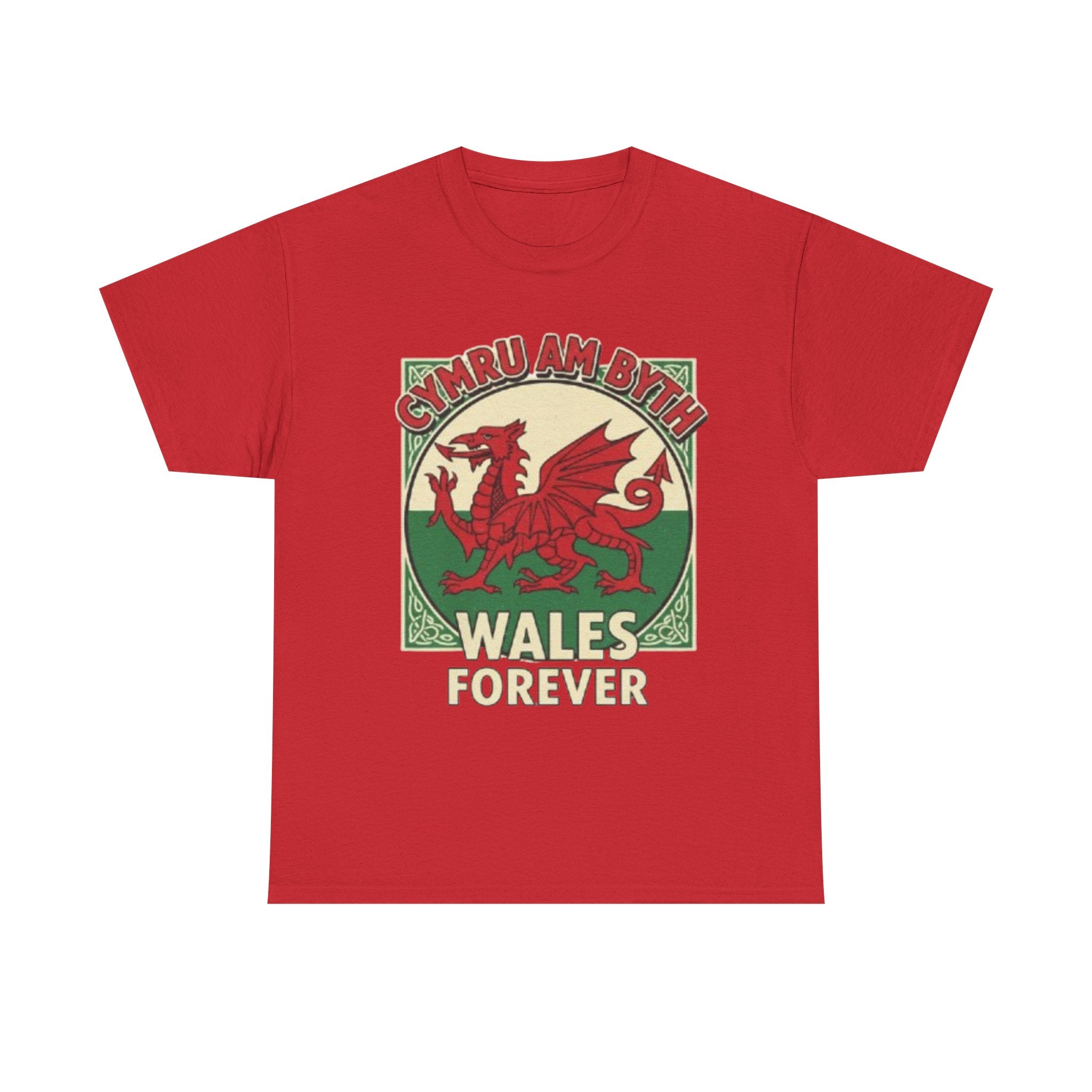 Wales Forever T-Shirt — Cymru Am Byth Retro Welsh Dragon Tee
