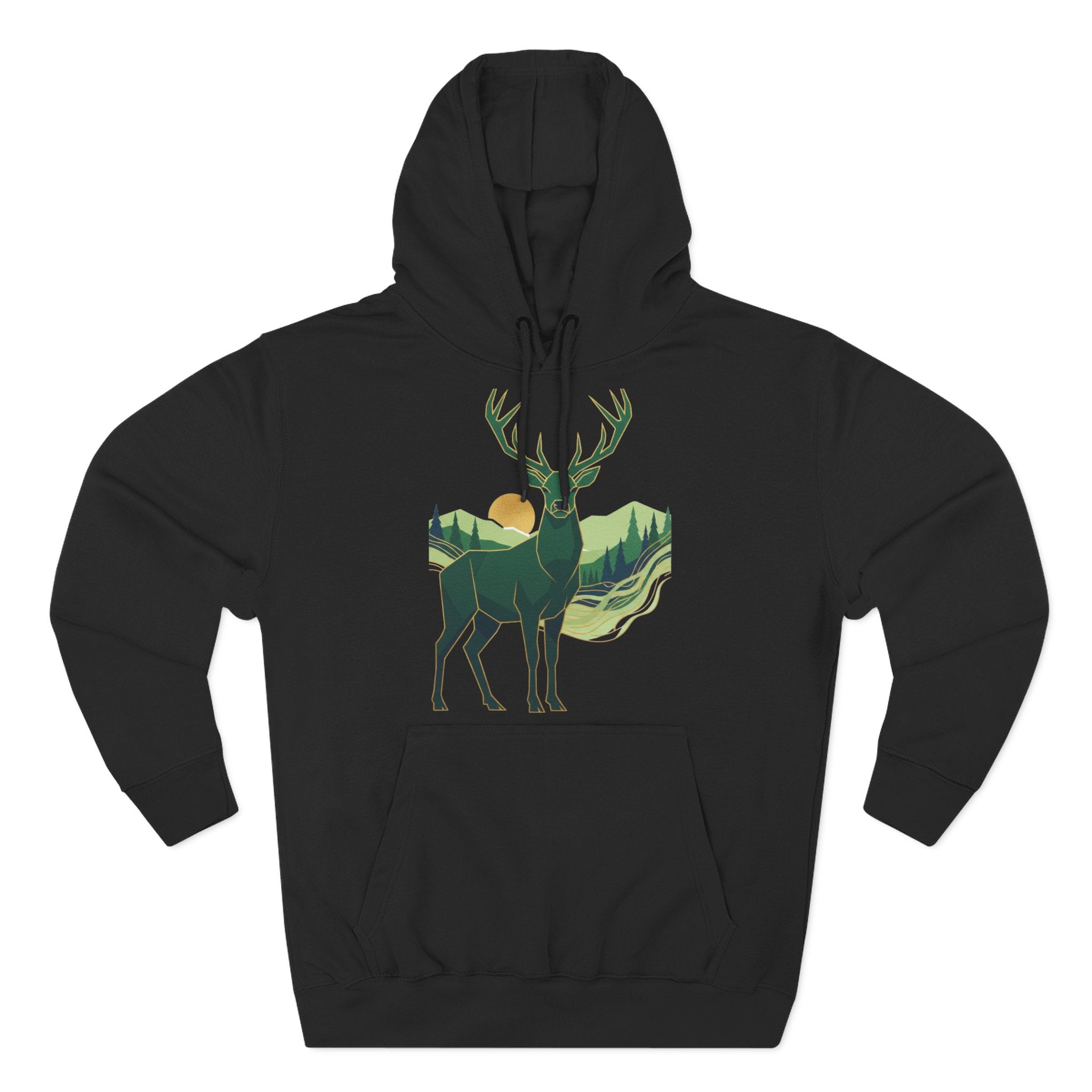 Highland Stag Heritage Hoodie — British Countryside Graphic