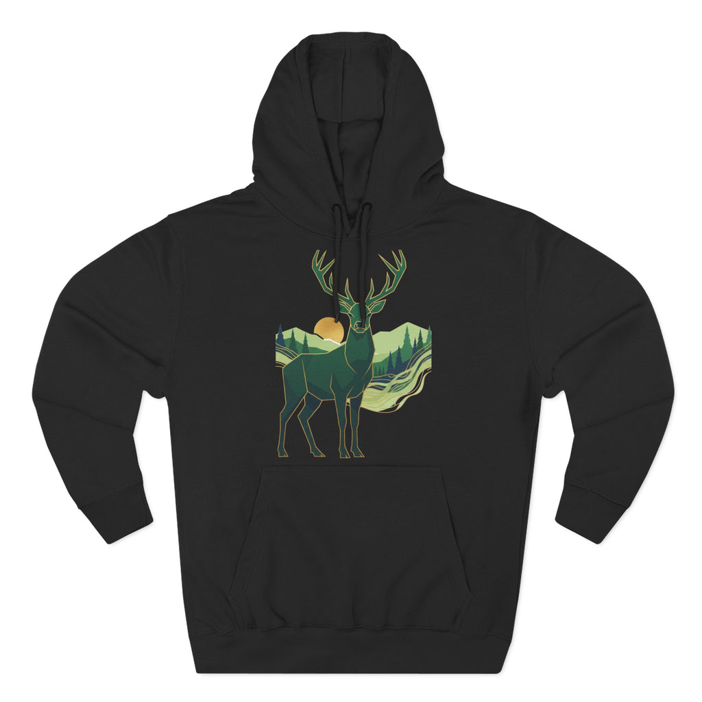 Highland Stag Heritage Hoodie — British Countryside Graphic