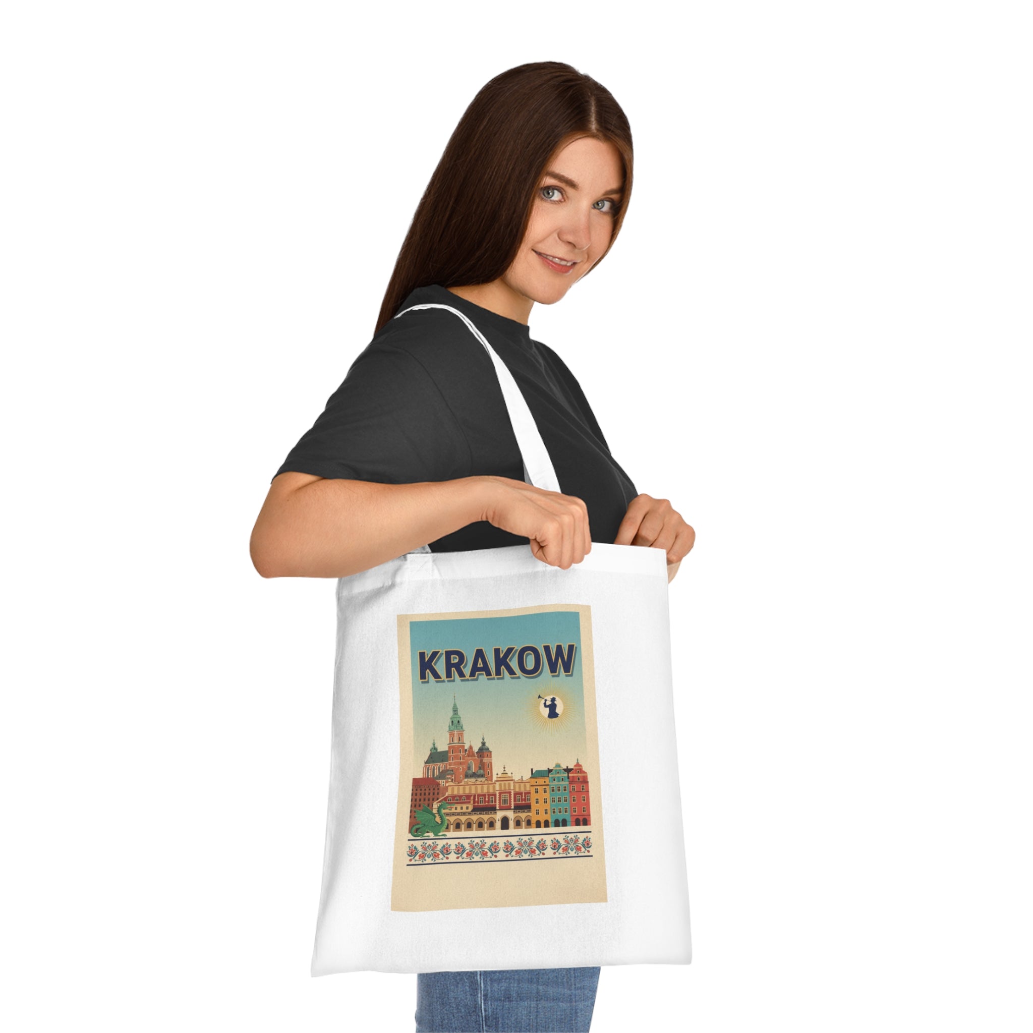 Krakow Vintage Travel Cotton Tote