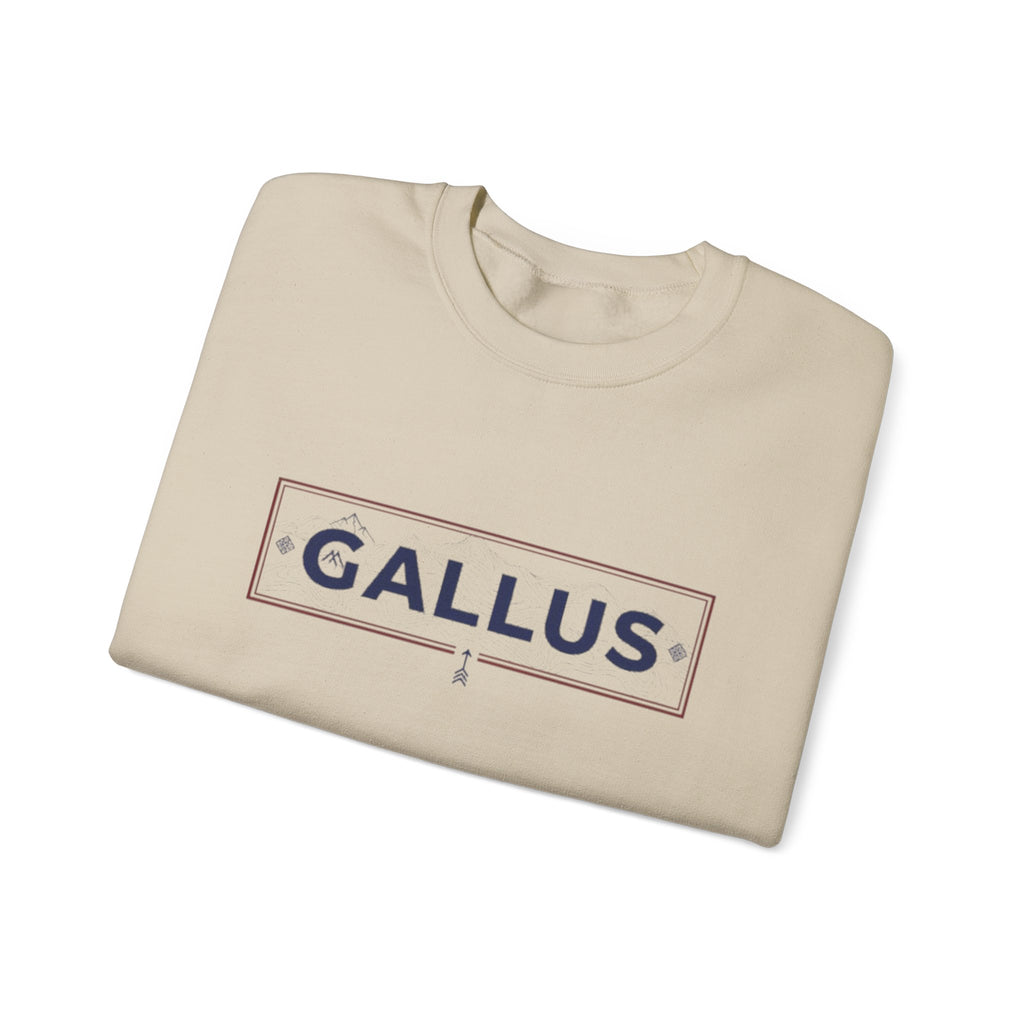 Spain Map Crewneck Sweatshirt — GALLUS Logo Travel Pullover