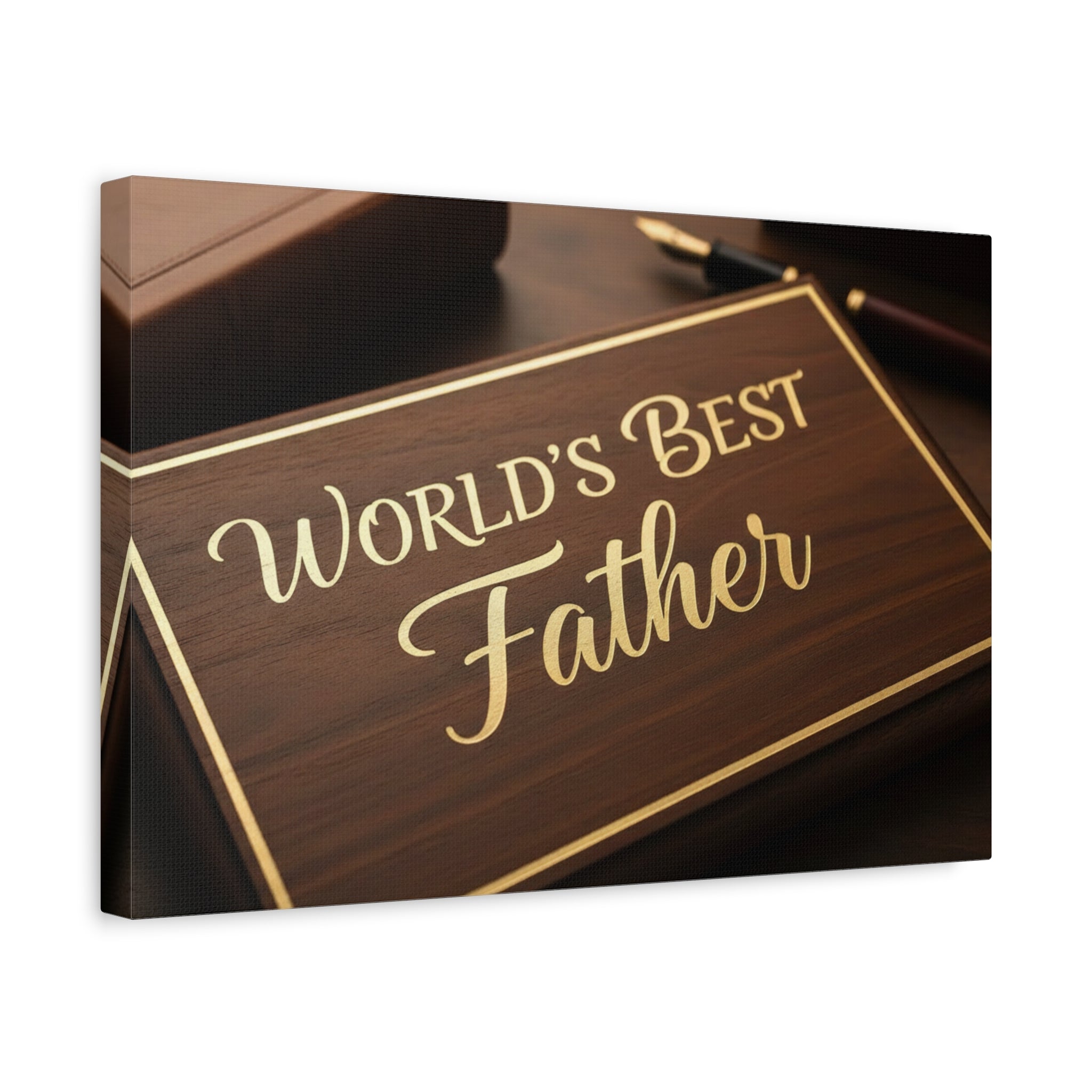 World's Best Father Matte Canvas Wall Art
