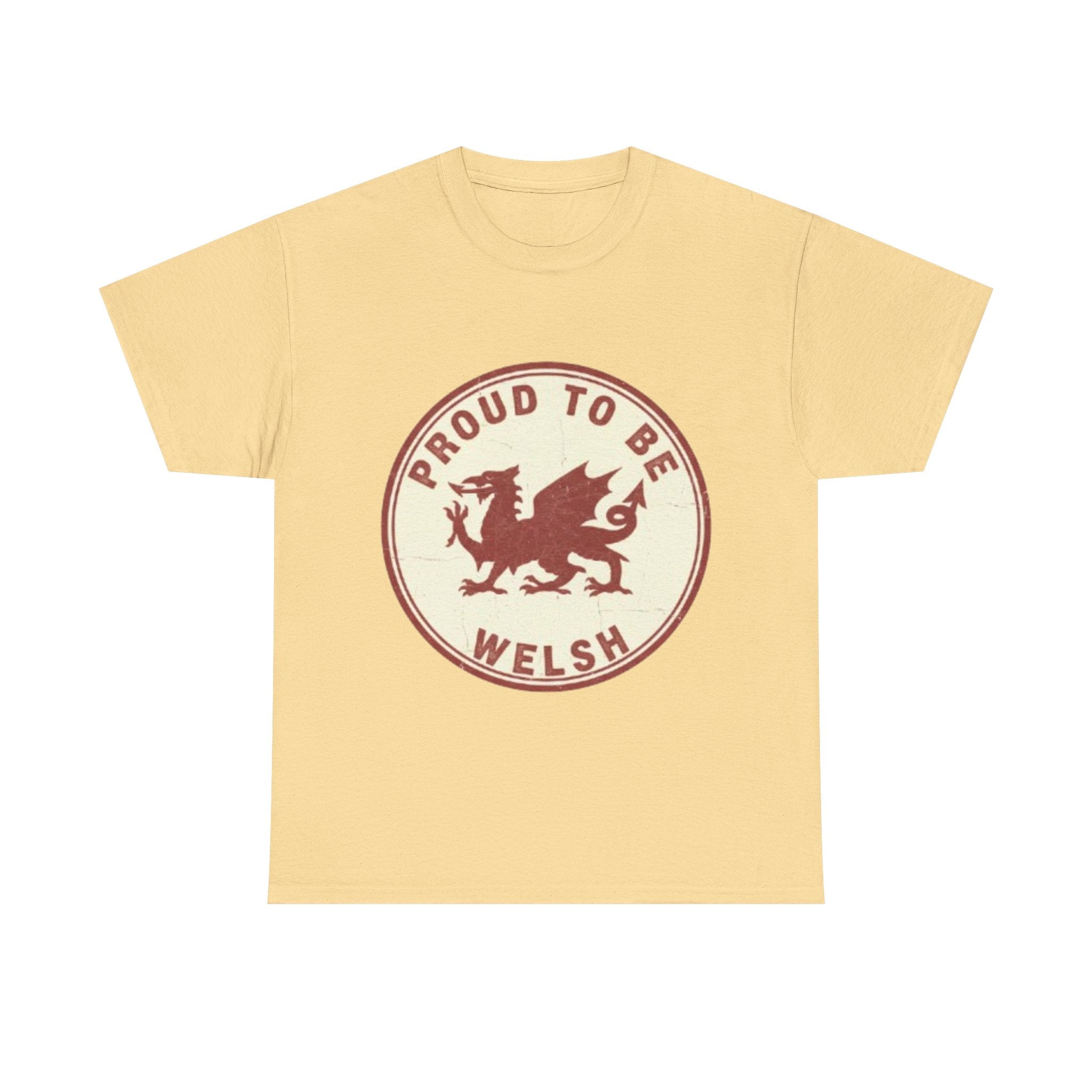 Proud to Be Welsh T-Shirt — Retro Welsh Dragon Pride Tee