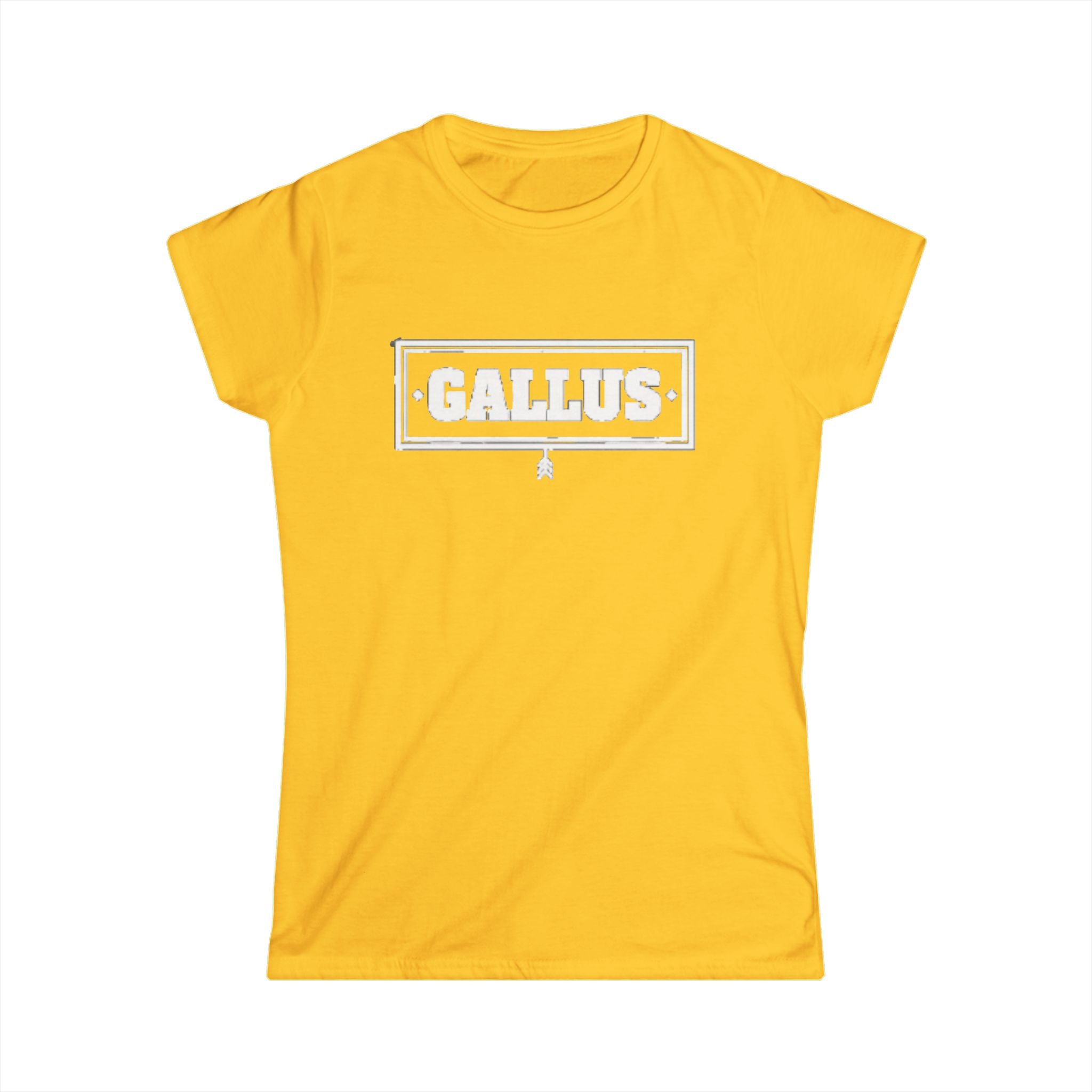 Gallus Mountain Graphic Tee — Women's Yellow Scenic T-Shirt