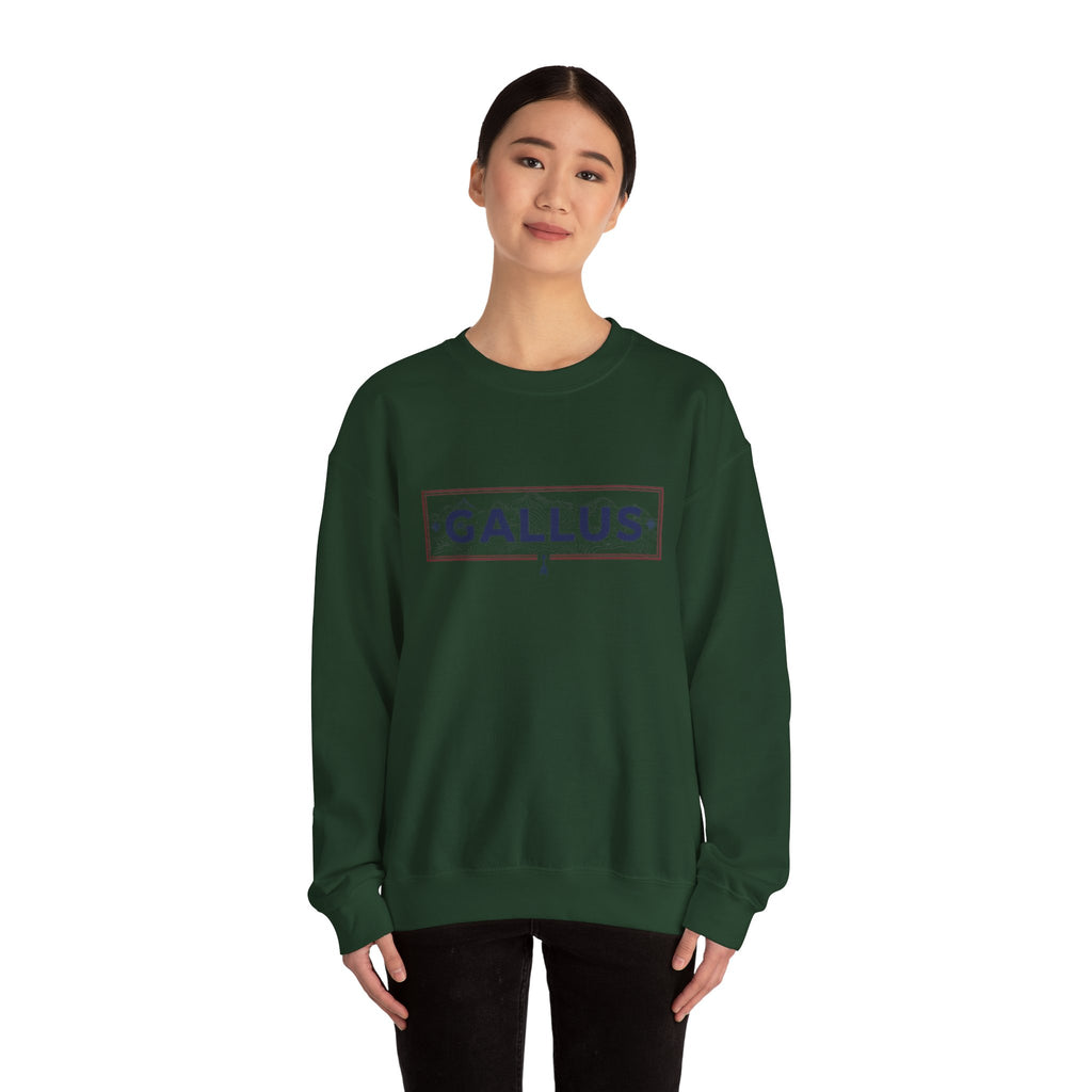 Spain Map Crewneck Sweatshirt — GALLUS Logo Travel Pullover