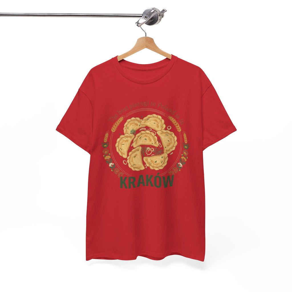 Kraków Pierogi Graphic Tee — "The best pierogi in Poland is in KRAKÓW" T-Shirt