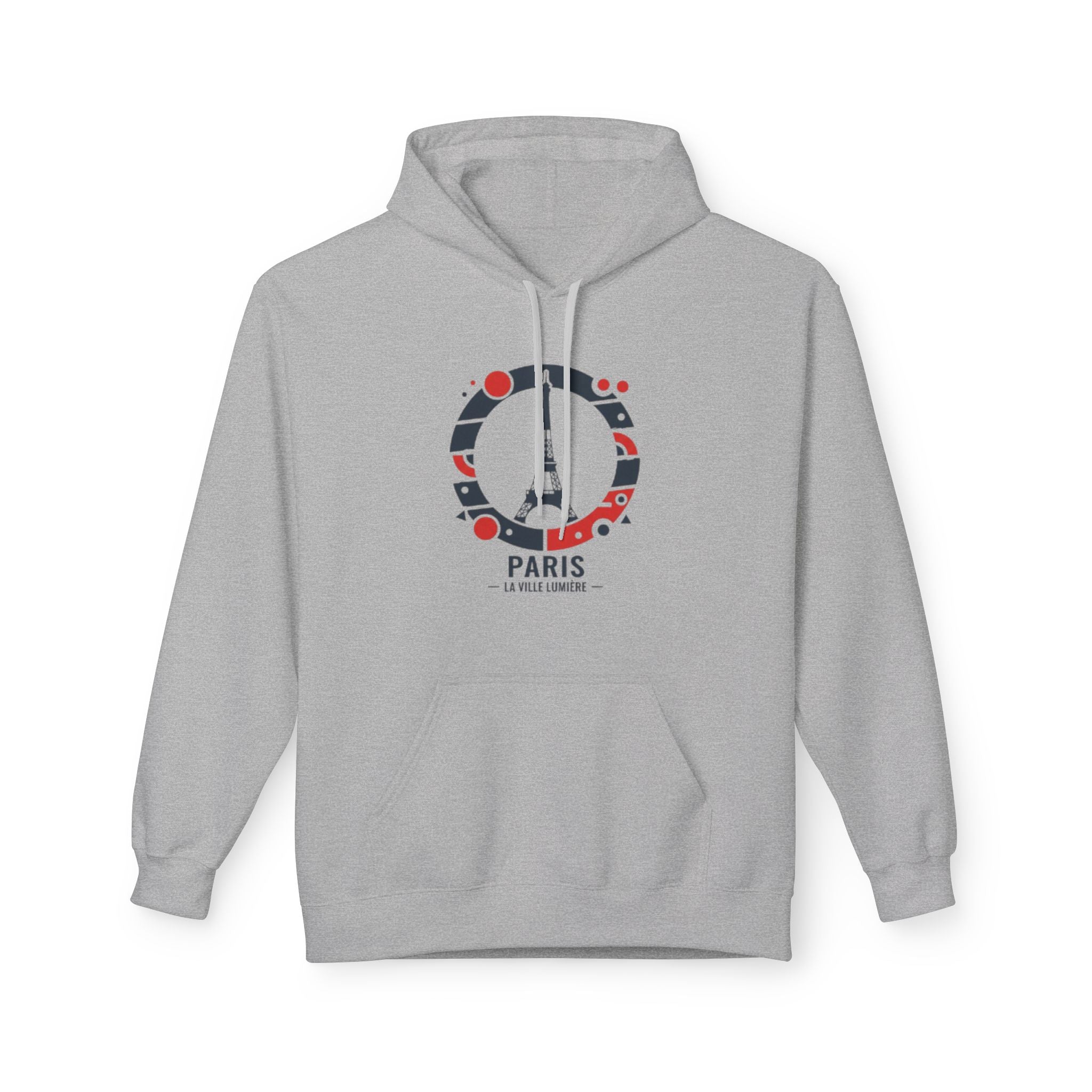 Paris Eiffel Circle Hoodie — La Ville Lumière Travel Sweatshirt