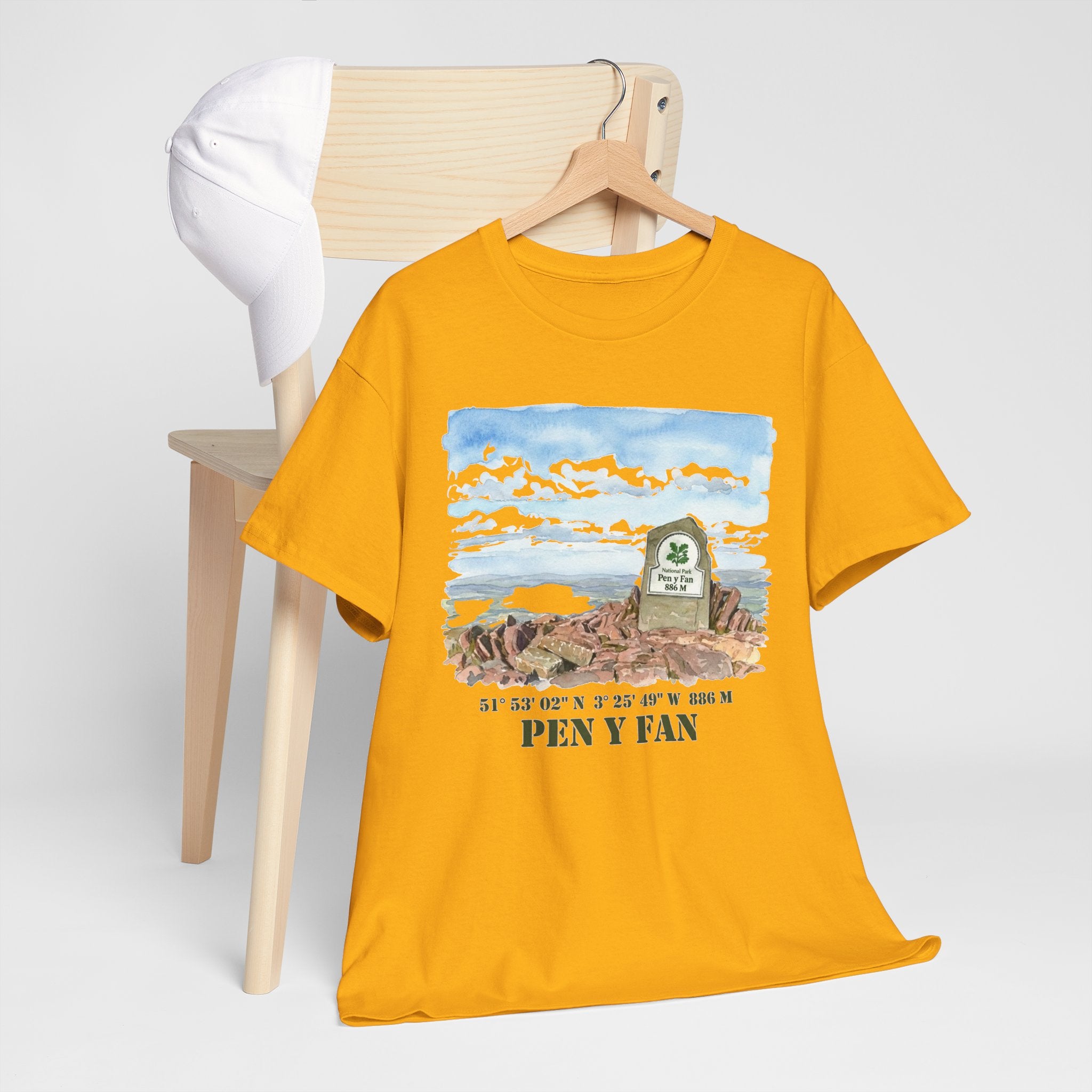 Pen y Fan Landscape T‑Shirt — Wales Mountain Hiking Souvenir Tee