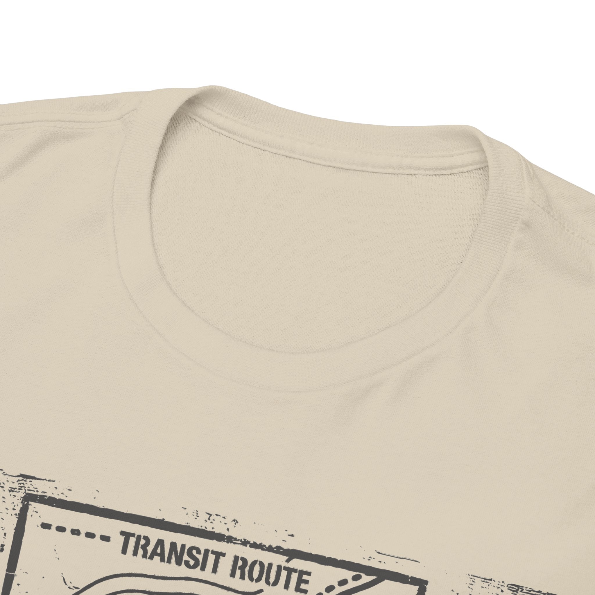 Retro Transit Route Adventure T-Shirt — Vintage Travel Map Graphic Tee