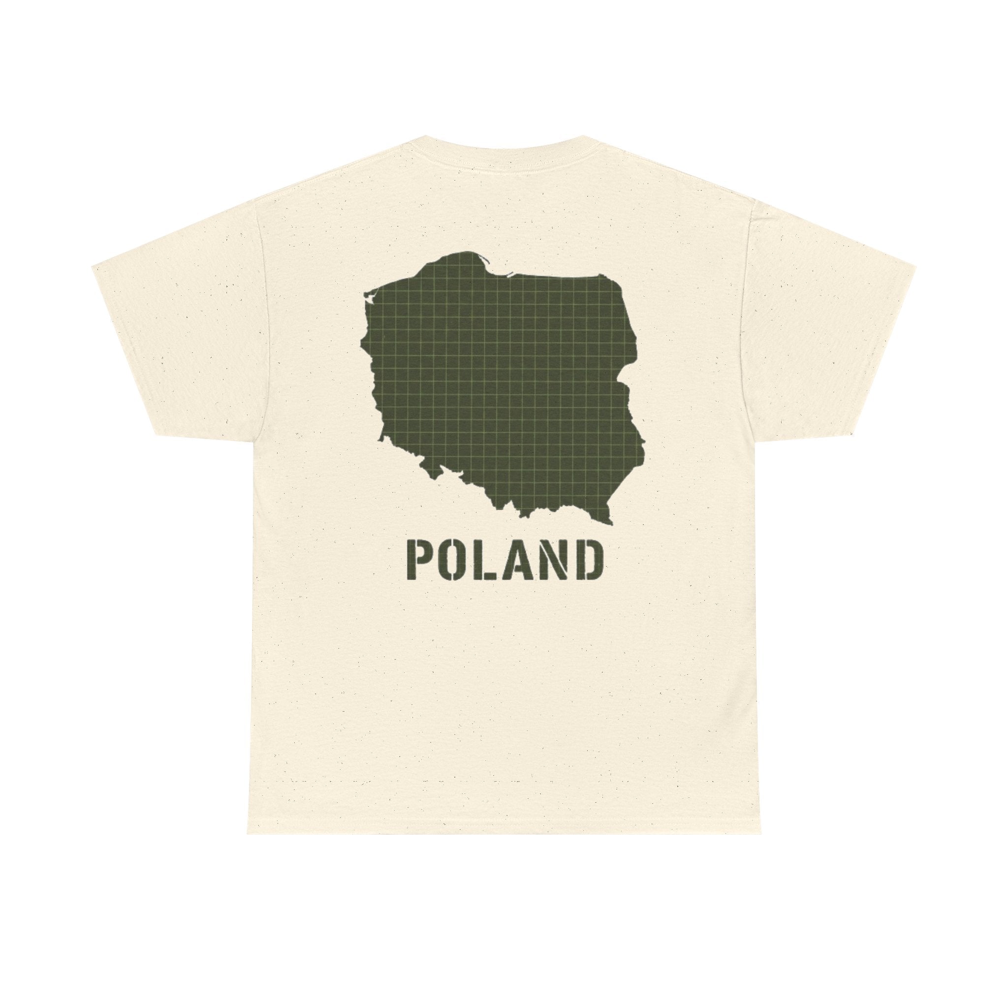 Poland Map Tee — Military Grid Map Graphic T-Shirt