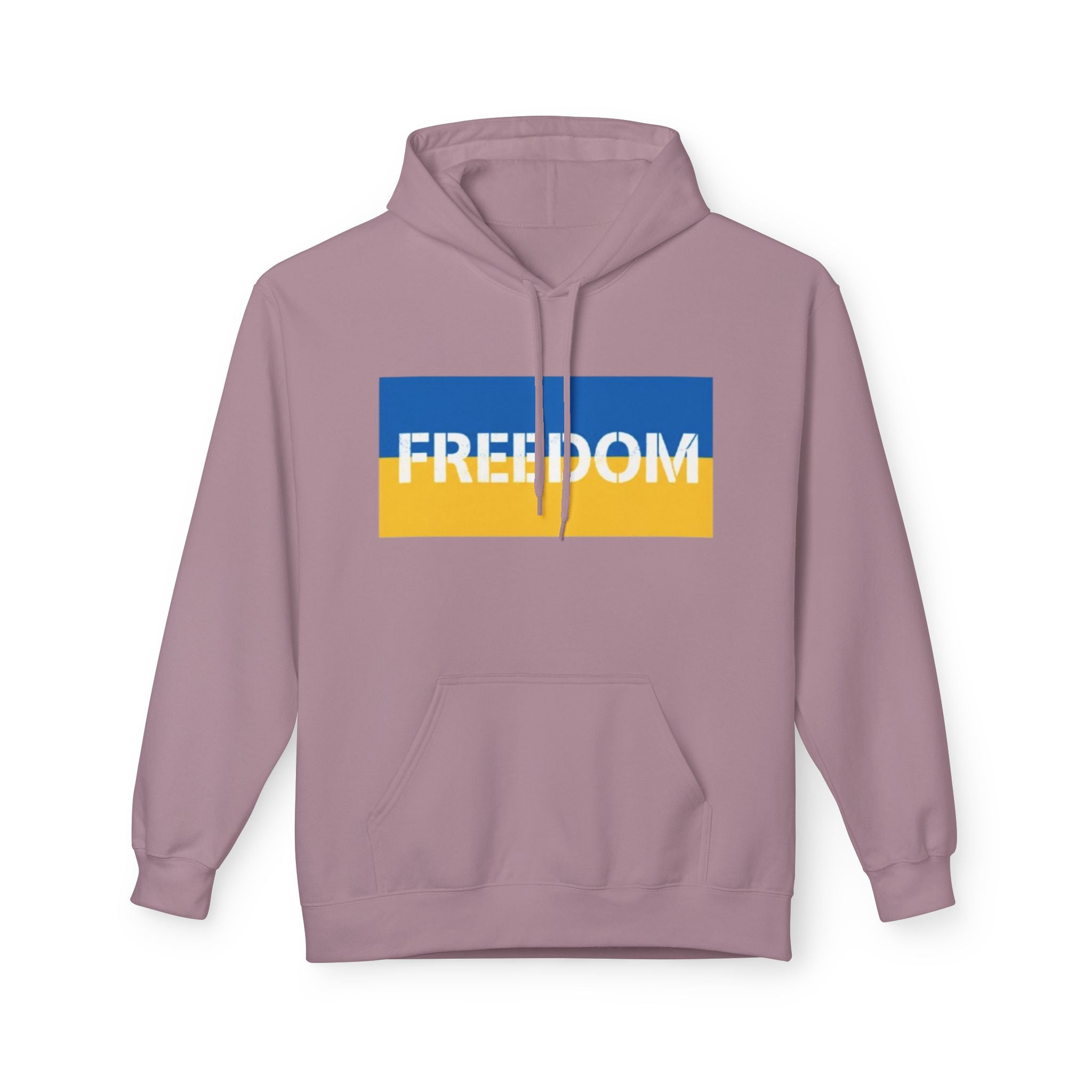 Freedom Flag Hoodie — Blue & Yellow Patriotic Freedom Pullover