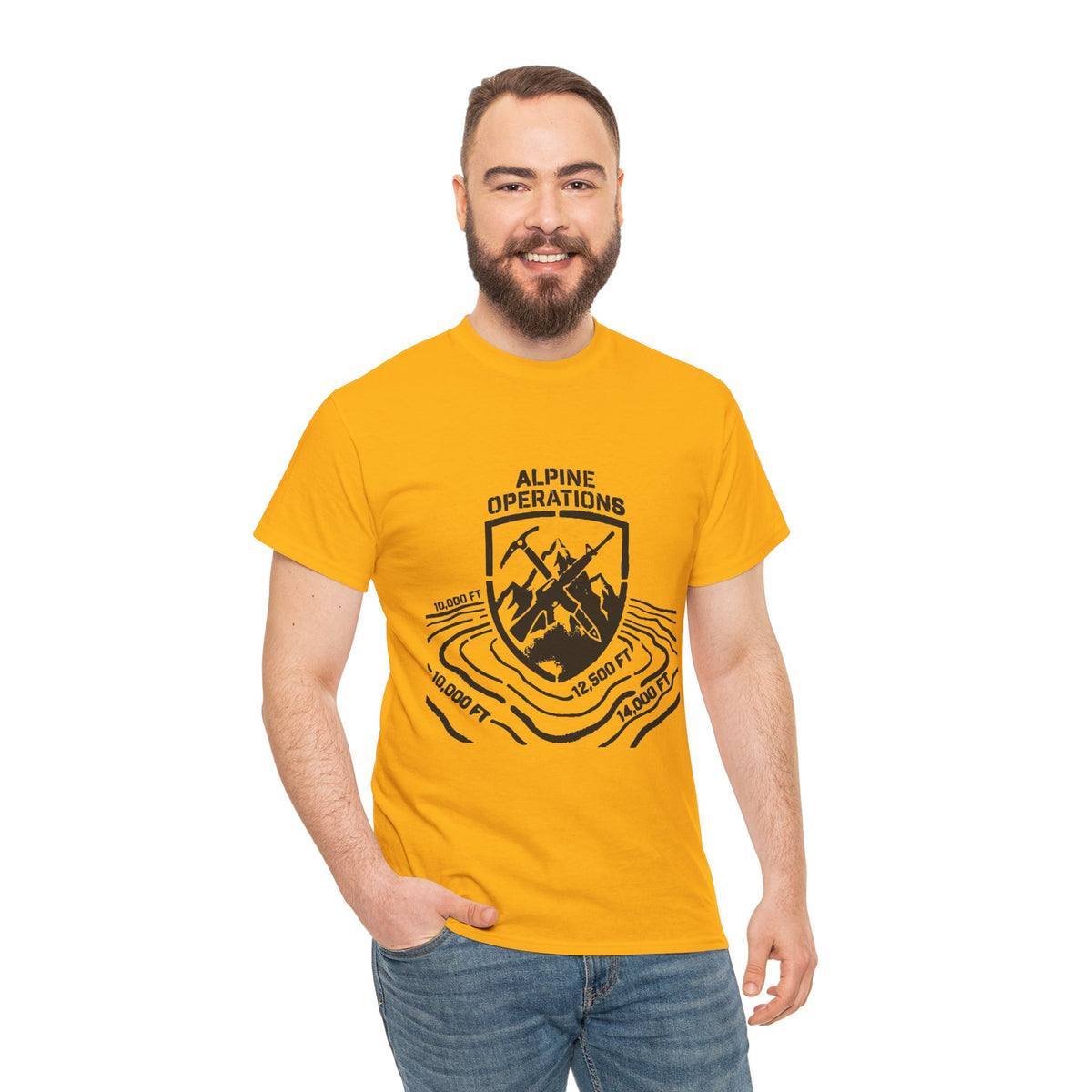 Alpine Operations T-Shirt — Mountain Badge Hiking Tee — product image 6