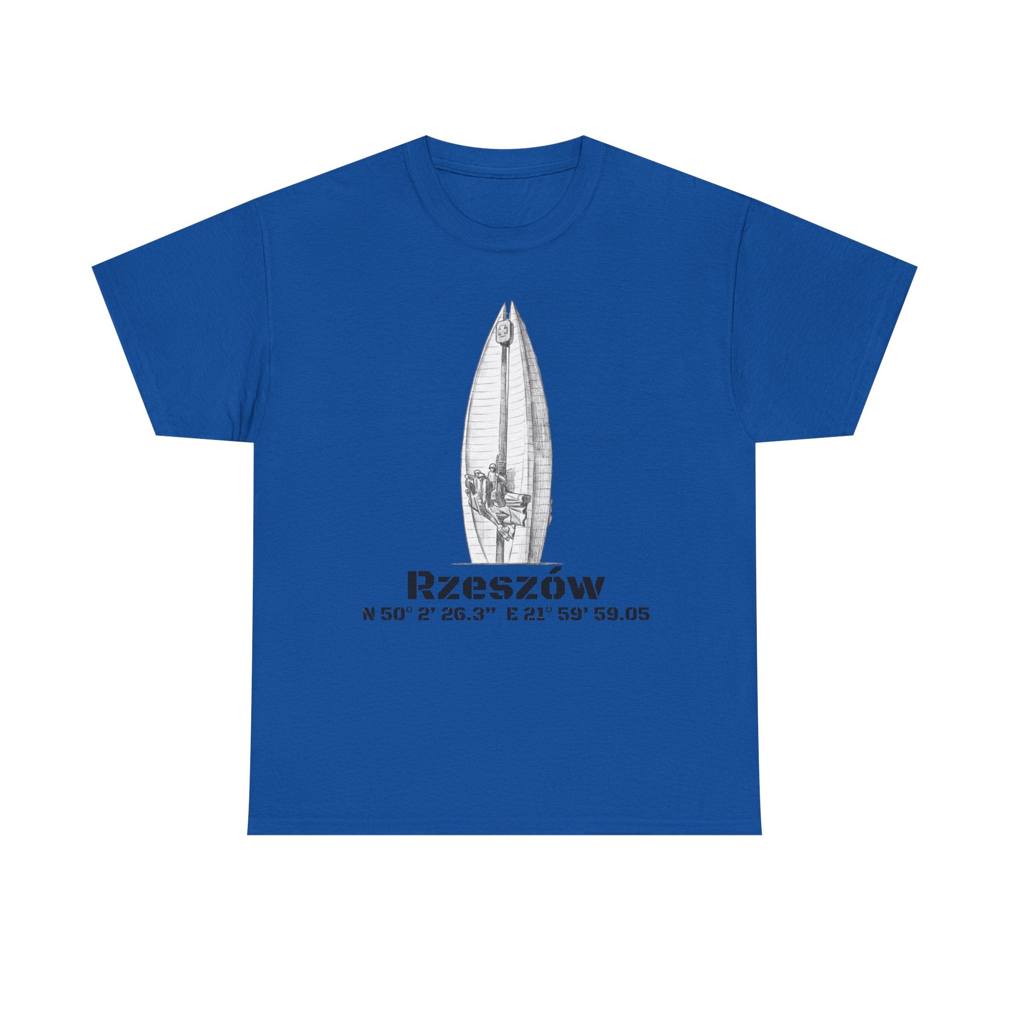 Rzeszów Coordinates T‑Shirt — City Landmark  Sketch Tee