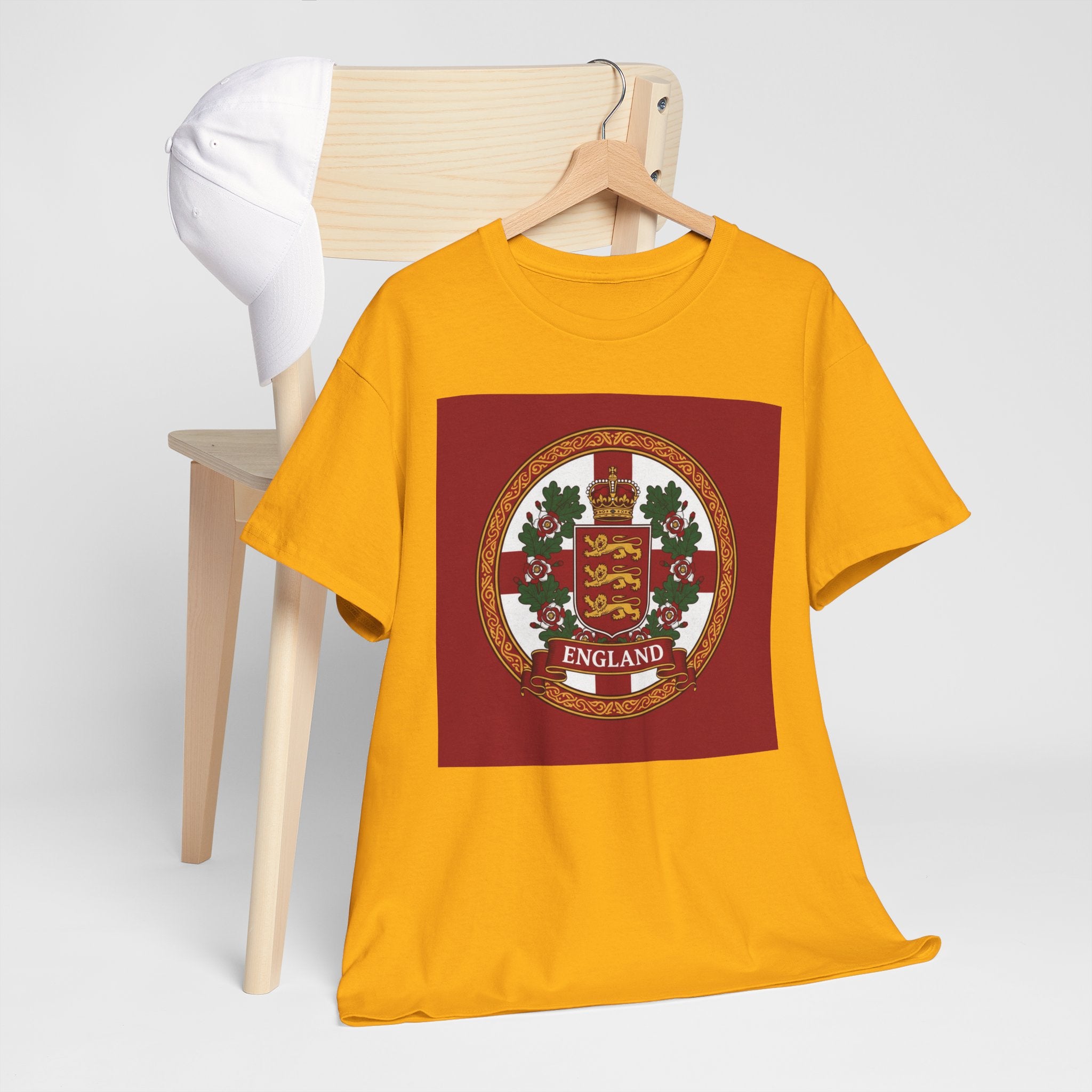 England Crest T-Shirt — Vintage Three Lions Football Tee