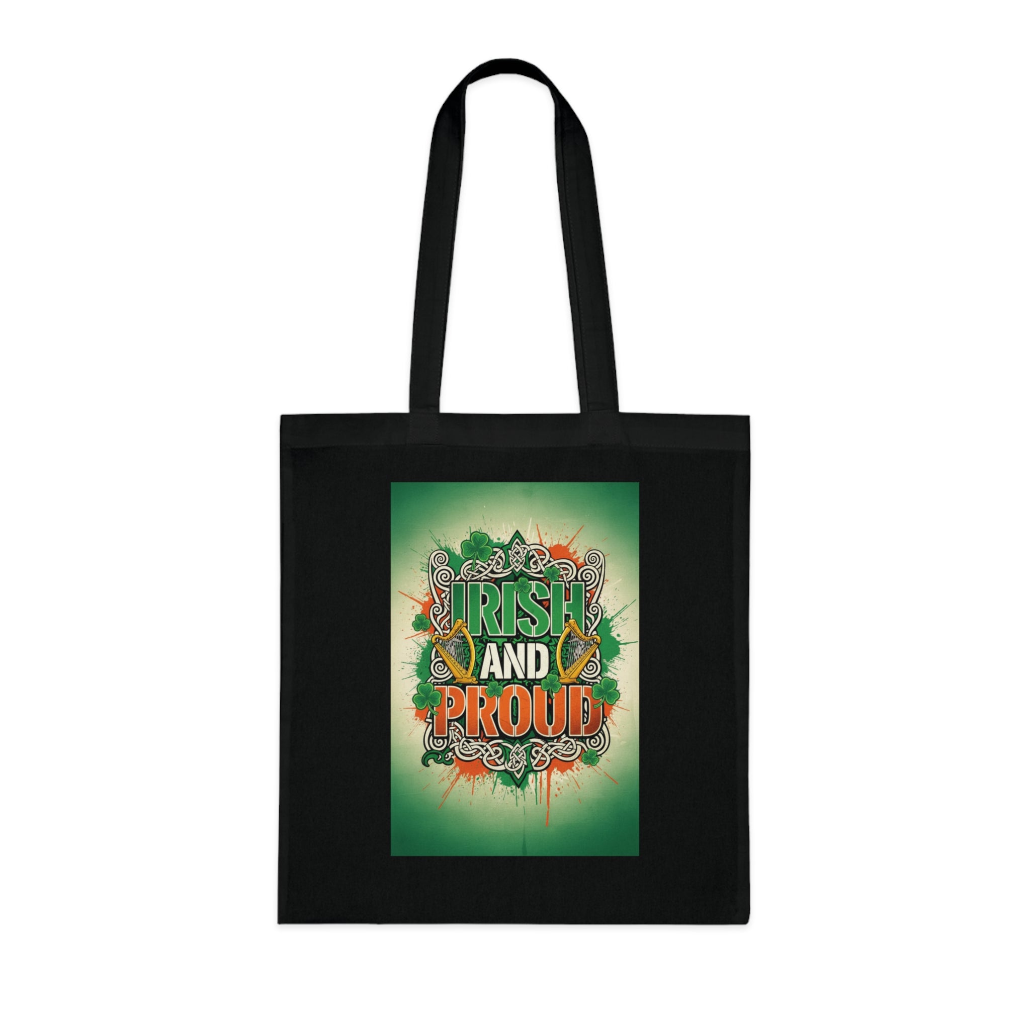 Irish and Proud Cotton Tote — St. Patrick’s Day Reusable Grocery & Festival Bag