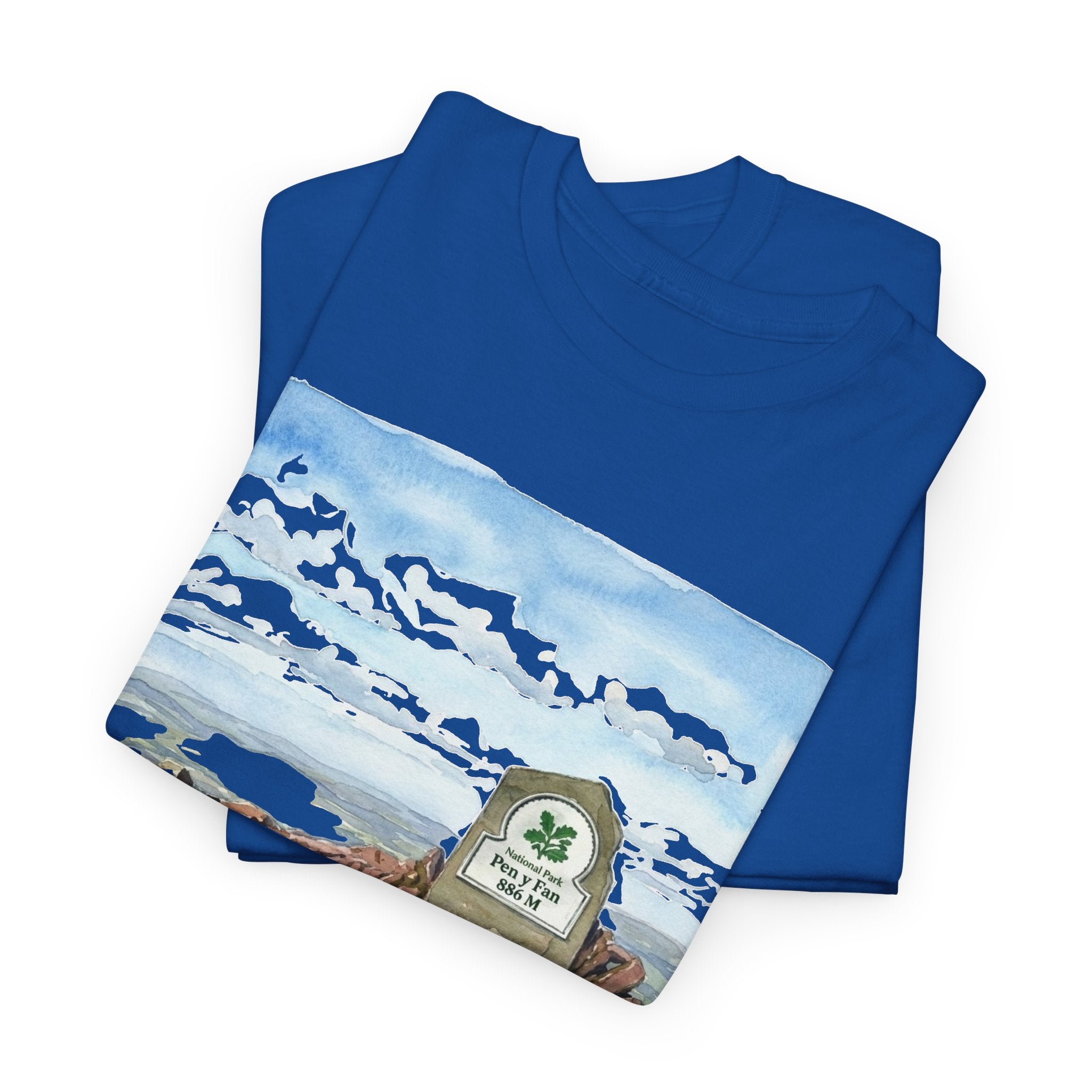 Pen y Fan Landscape T‑Shirt — Wales Mountain Hiking Souvenir Tee