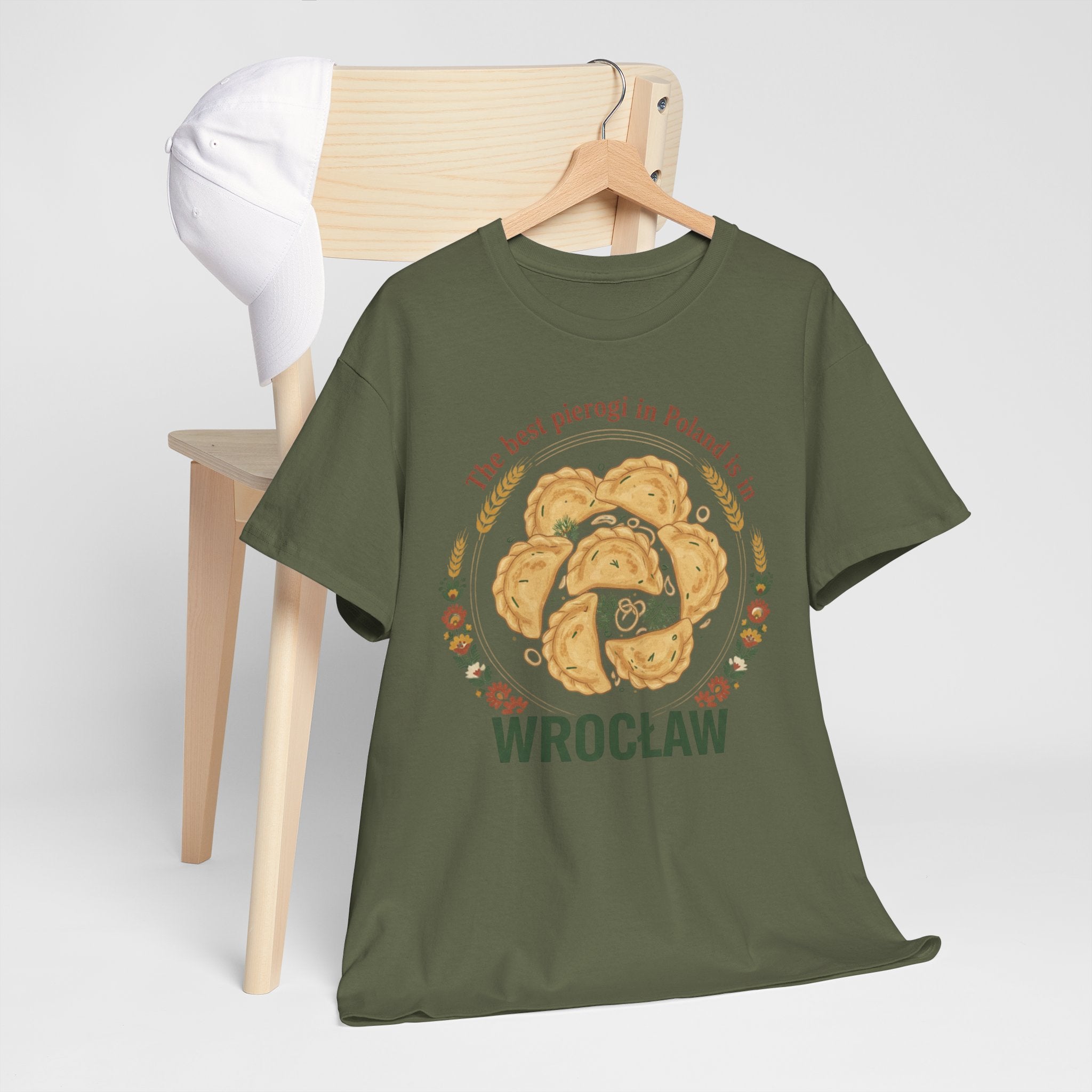 Wrocław Pierogi T-Shirt — "The best pierogi in Poland is in" Polish Food Tee
