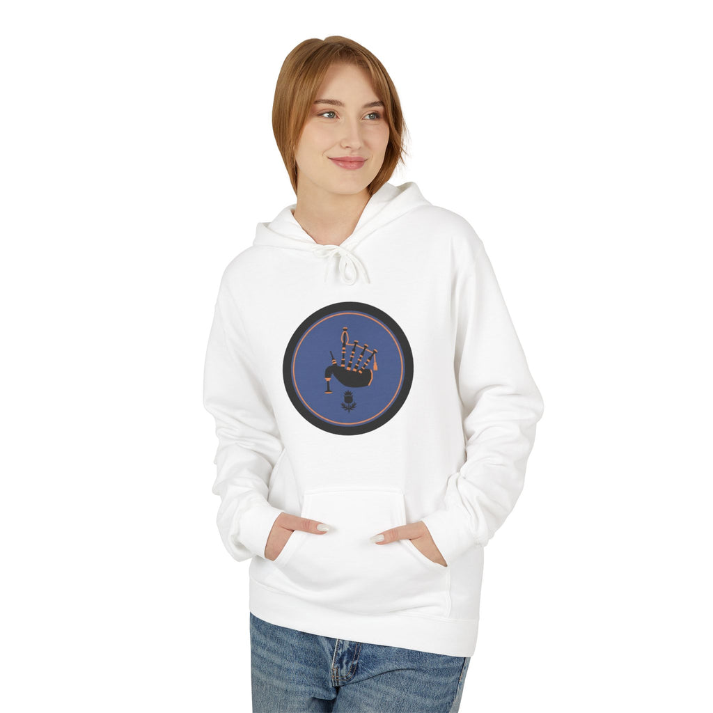 Space Astronaut Helmet Hoodie — Retro Blue Circle Graphic Hoodie