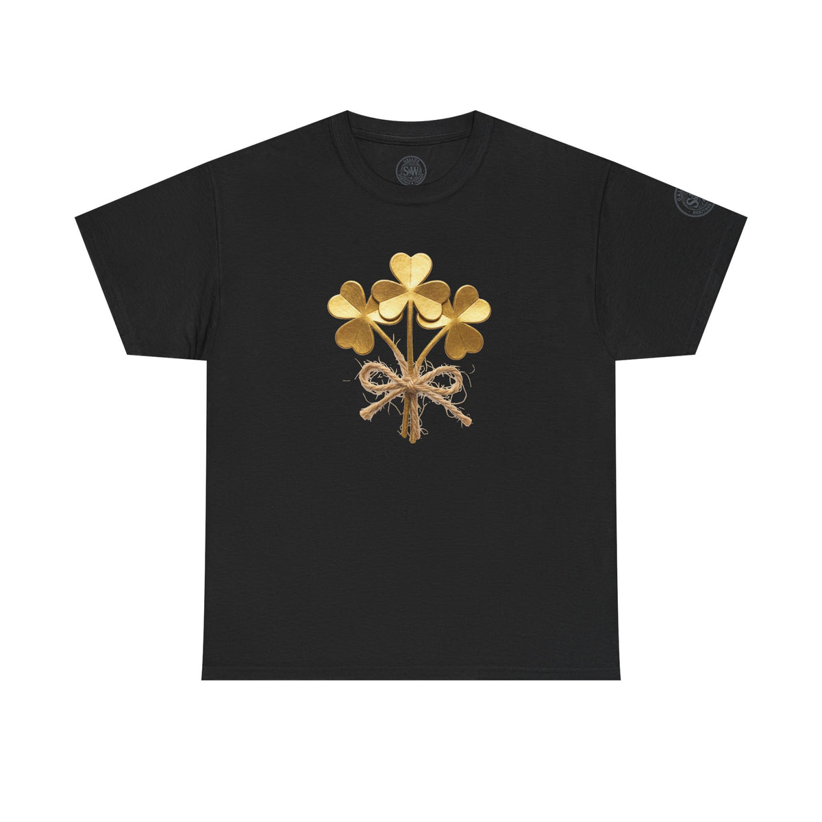 Shamrock Bouquet T-Shirt — Irish Clover Heritage Tee — product image 2