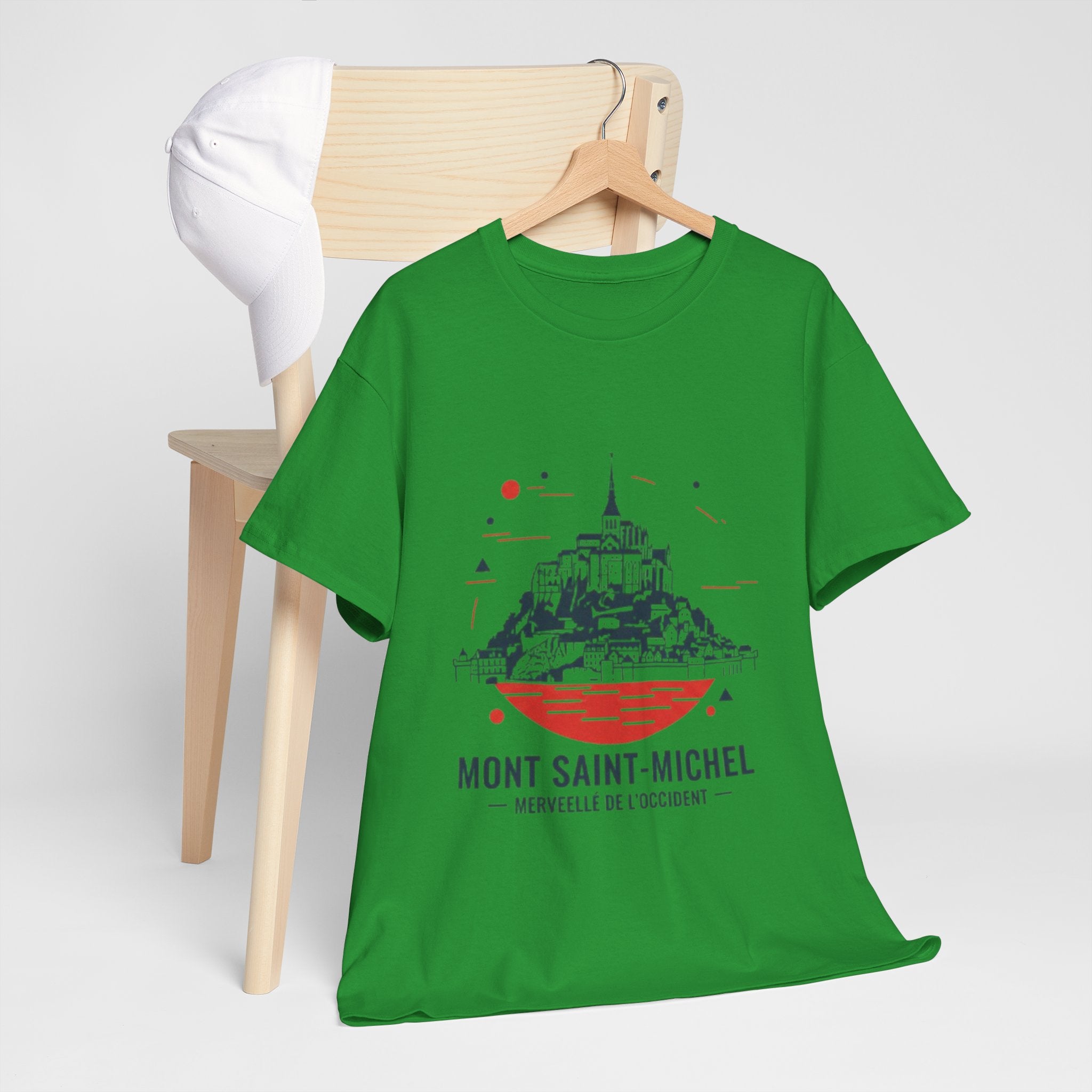 Mont Saint-Michel Illustration T-Shirt — French Landmark Travel Tee