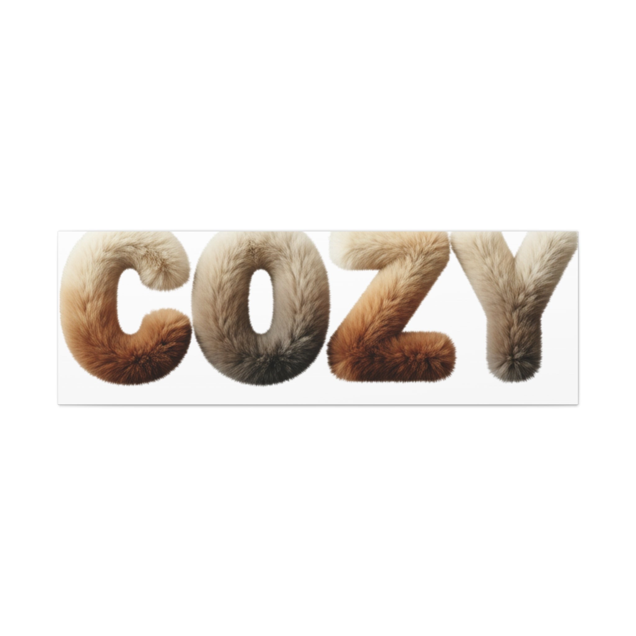 Cozy Faux-Fur Texture Canvas | Stretched Matte Wall Art
