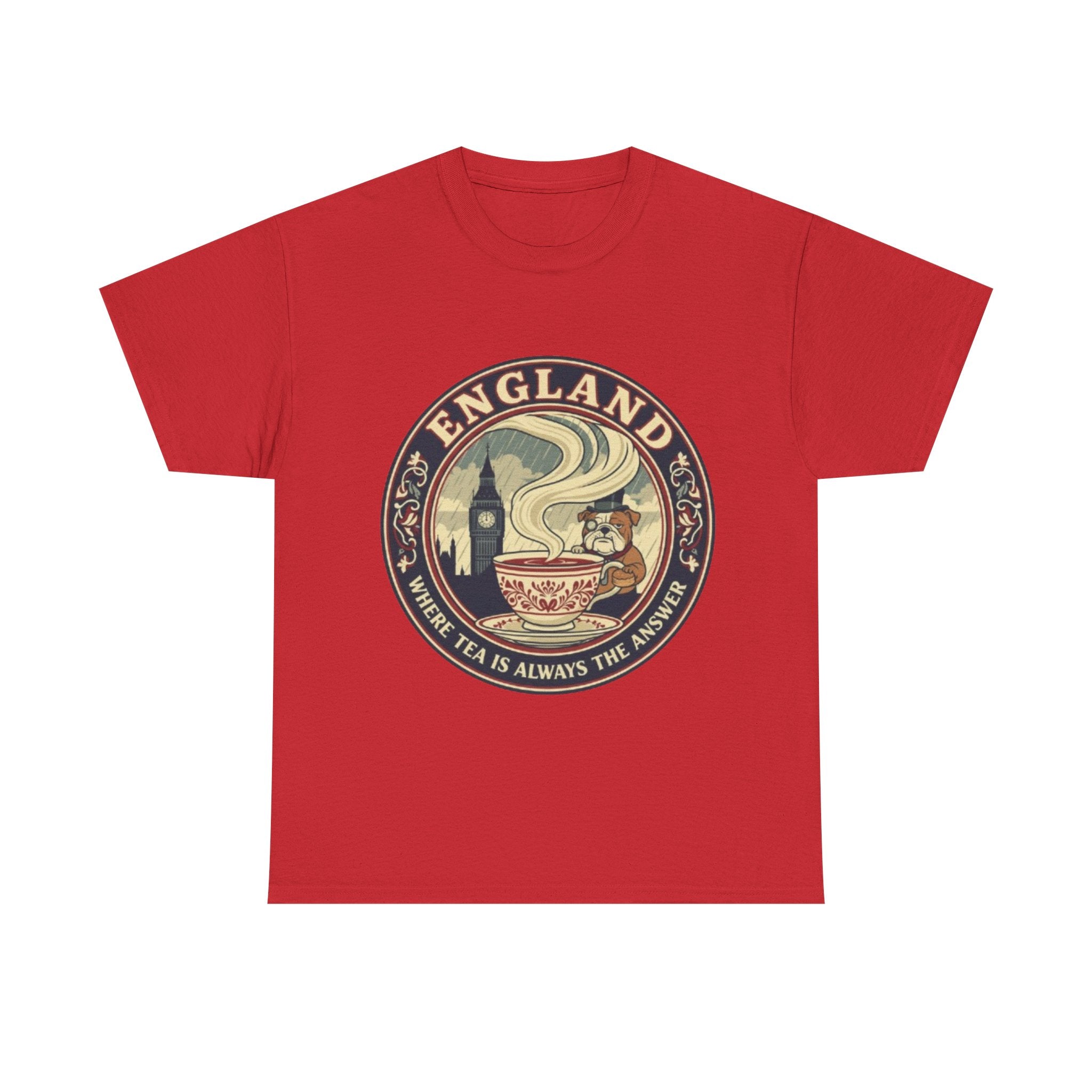 England Tea Vintage Graphic Tee — "Where Tea Is Always The Answer"