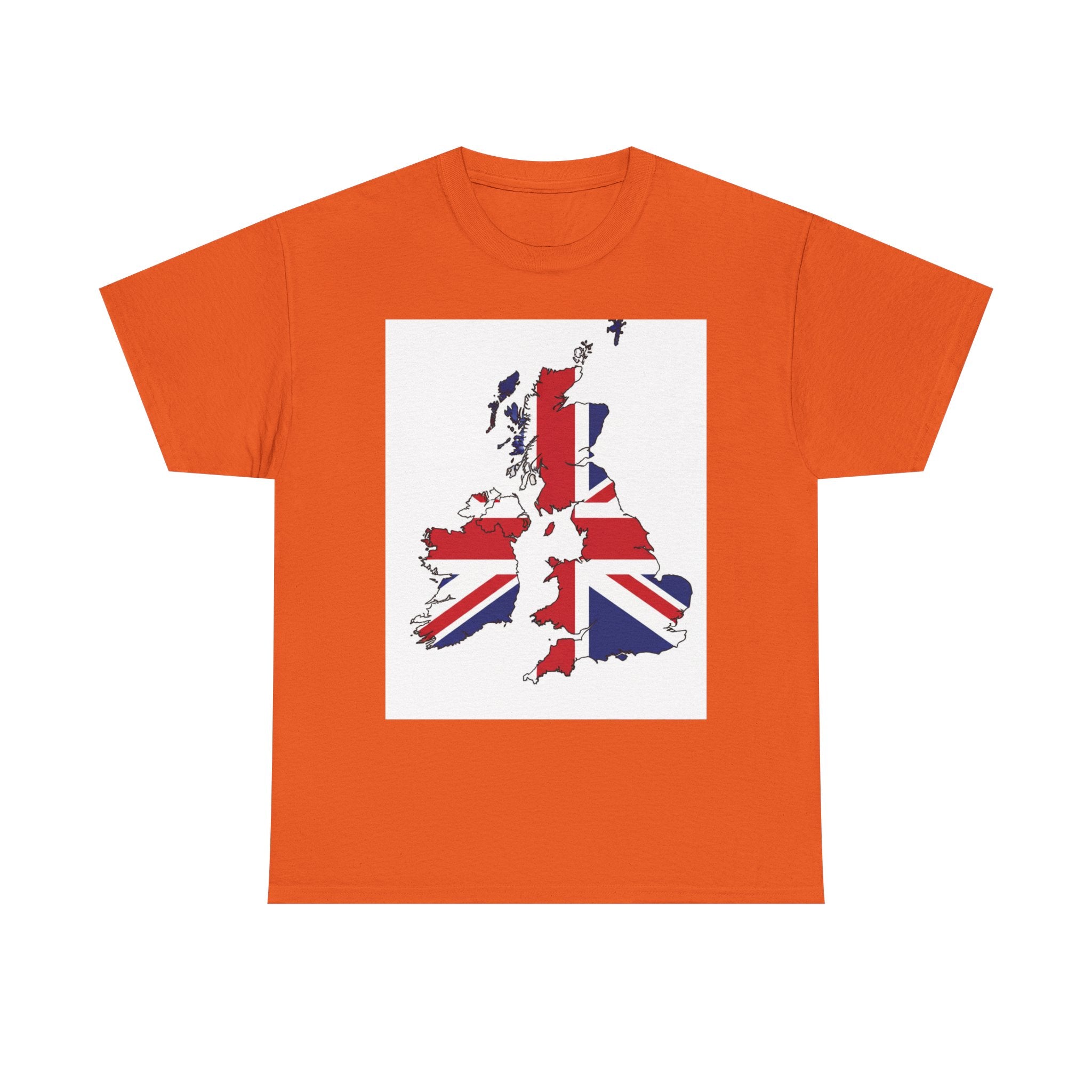 UK Map Flag T-Shirt — British Union Jack Graphic Tee