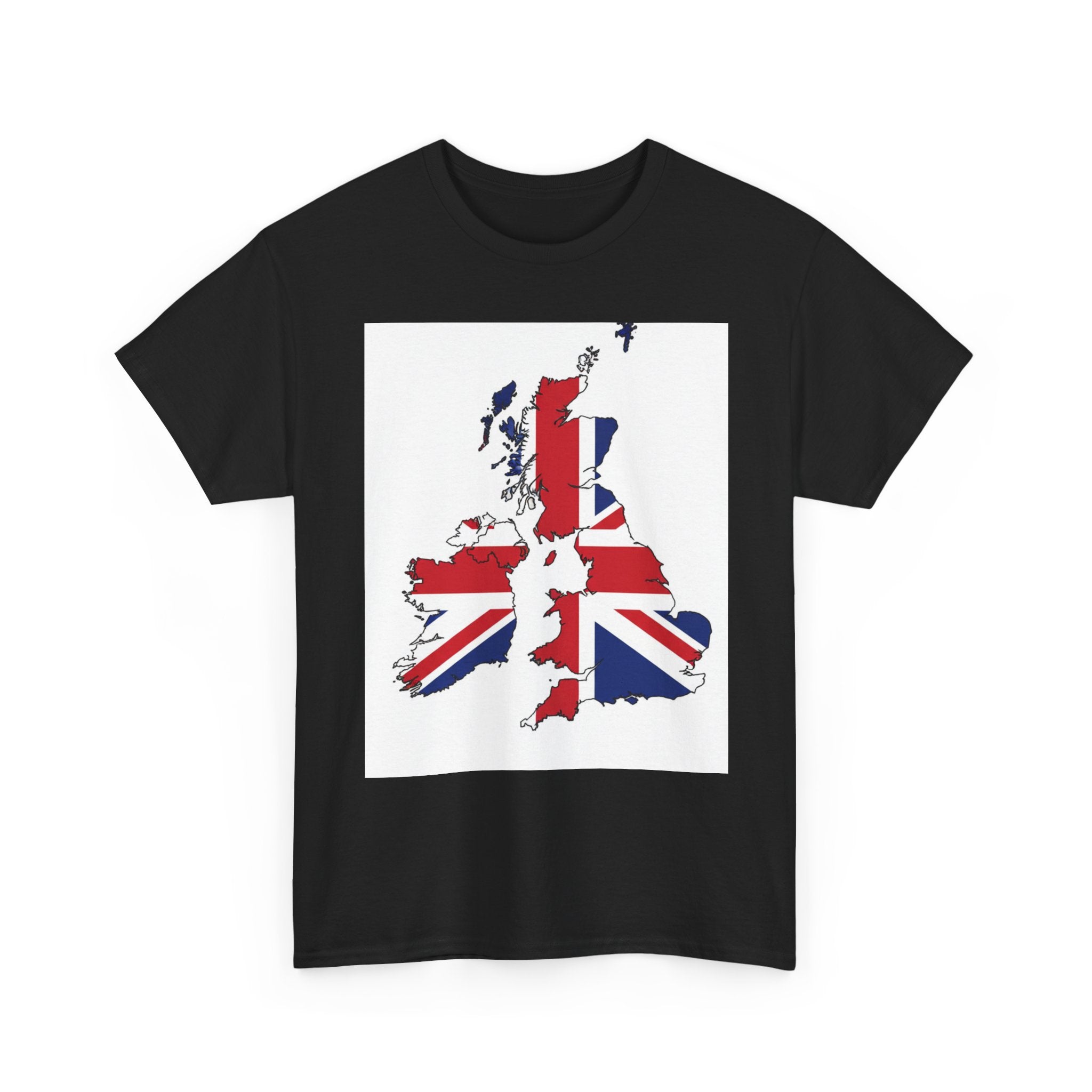 UK Map Flag T-Shirt — British Union Jack Graphic Tee